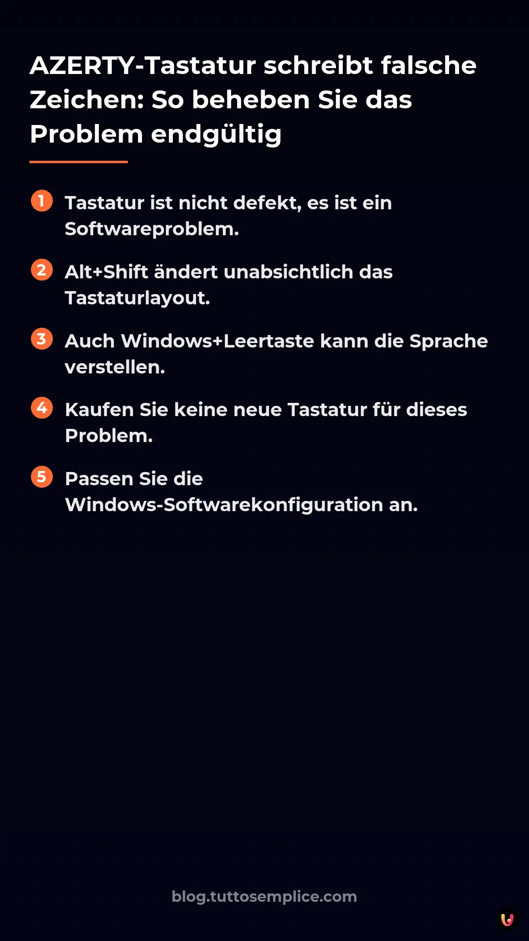 List: AZERTY-Tastatur schreibt falsche Zeichen: So beheben Sie das Problem endg&uuml;ltig