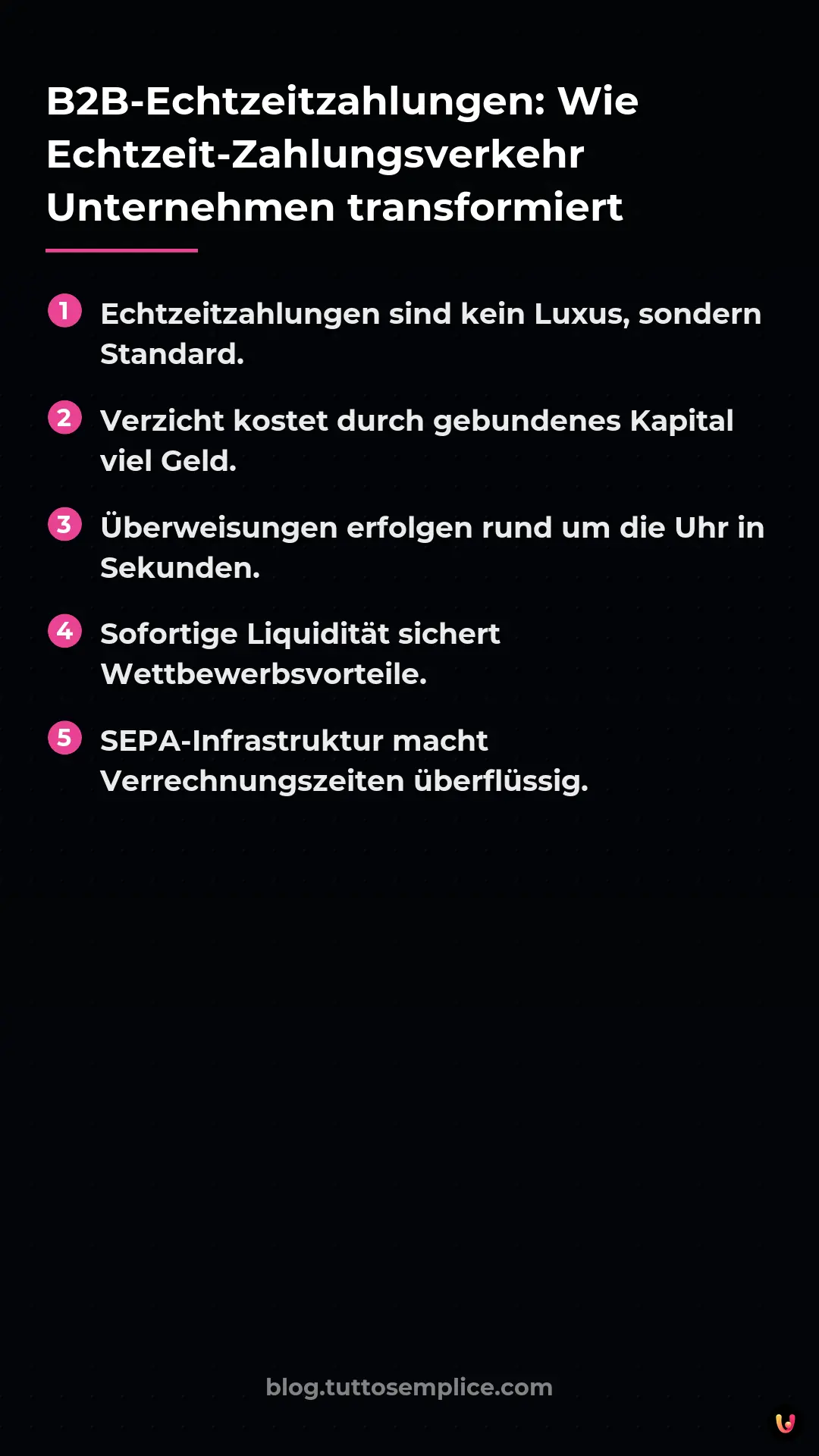 List: B2B-Echtzeitzahlungen: Wie Echtzeit-Zahlungsverkehr Unternehmen transformiert