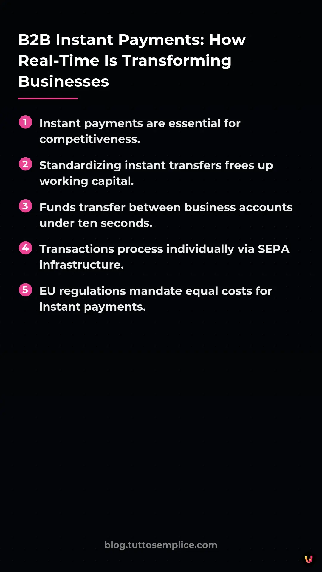 List: B2B Instant Payments: How Real-Time Is Transforming Businesses