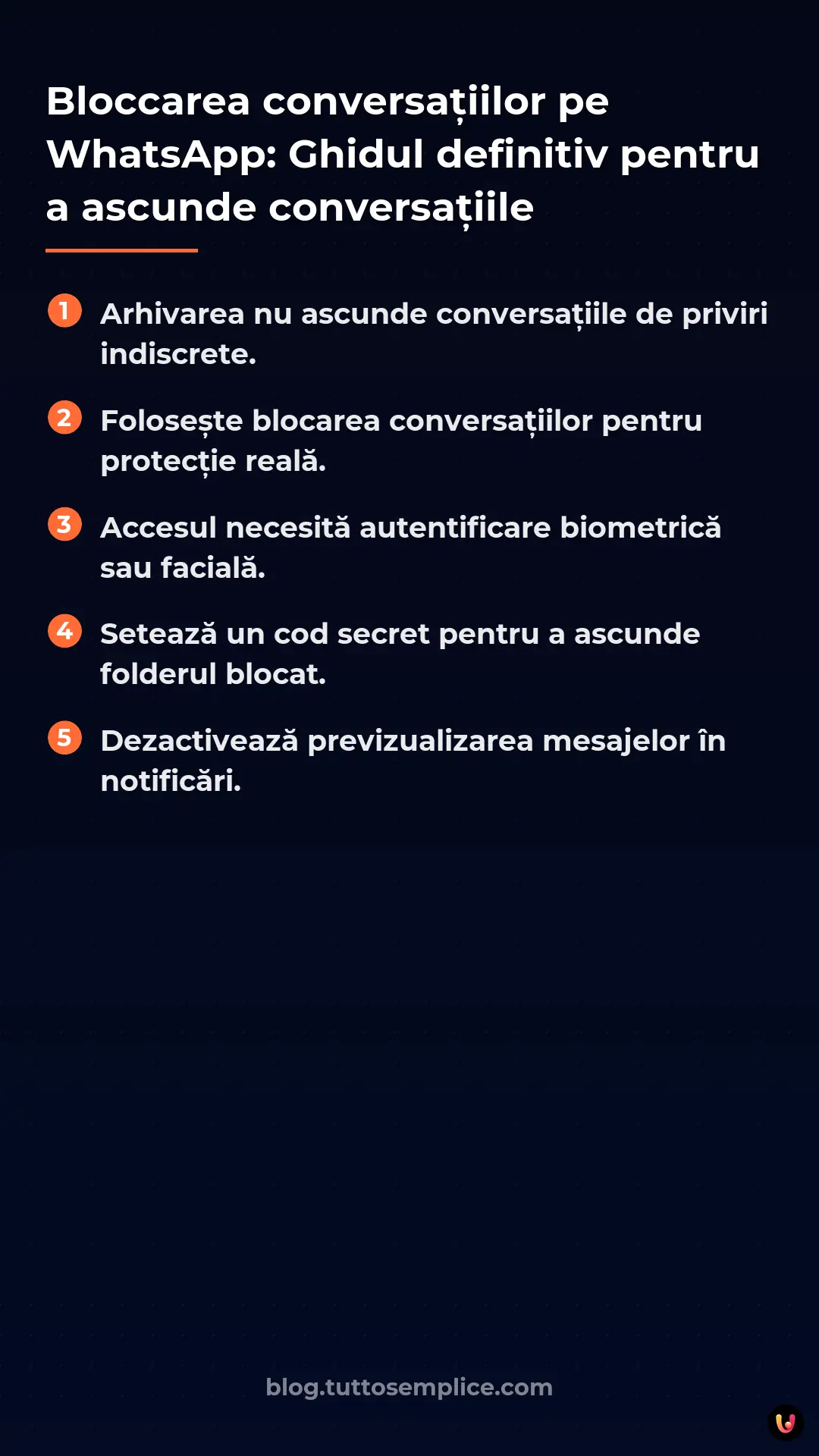 List: Bloccarea conversațiilor pe WhatsApp: Ghidul definitiv pentru a ascunde conversațiile