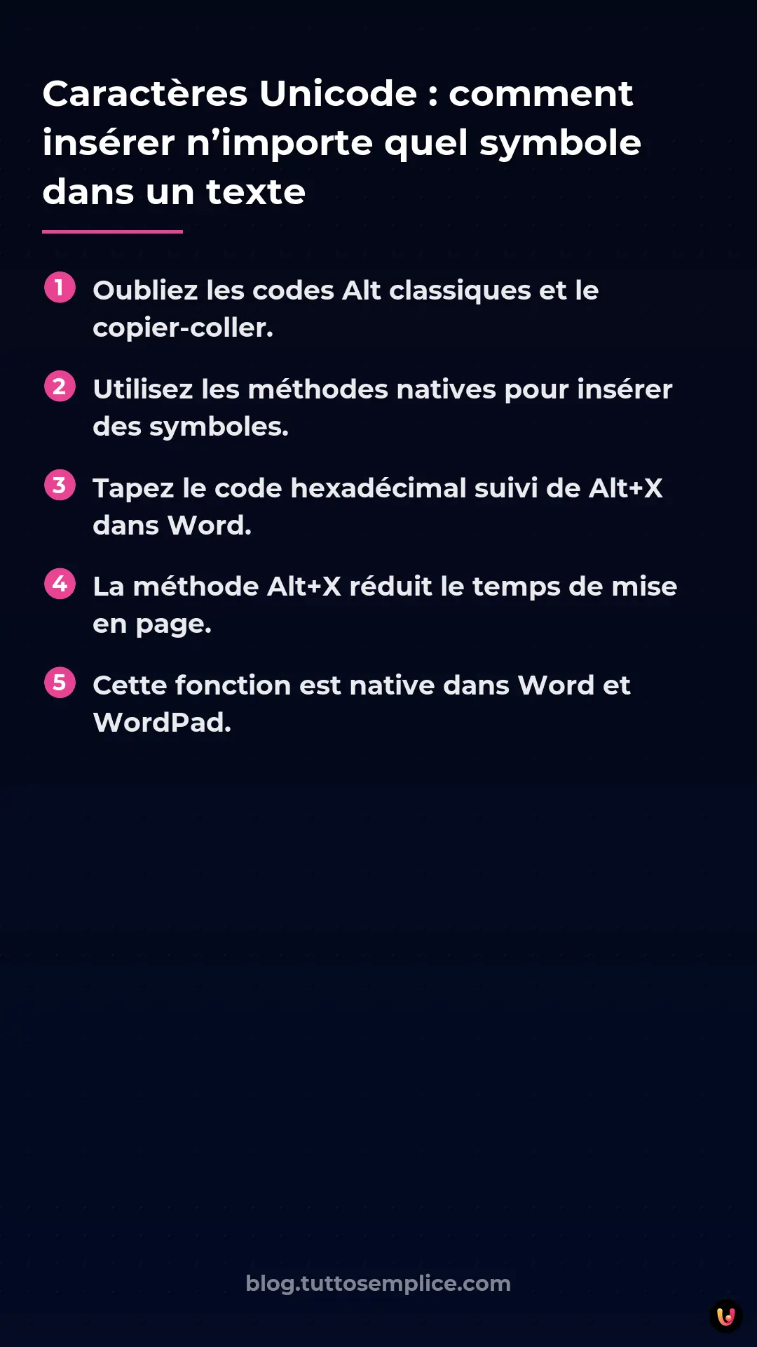 List: Caract&egrave;res Unicode&nbsp;: comment ins&eacute;rer n&rsquo;importe quel symbole dans un texte