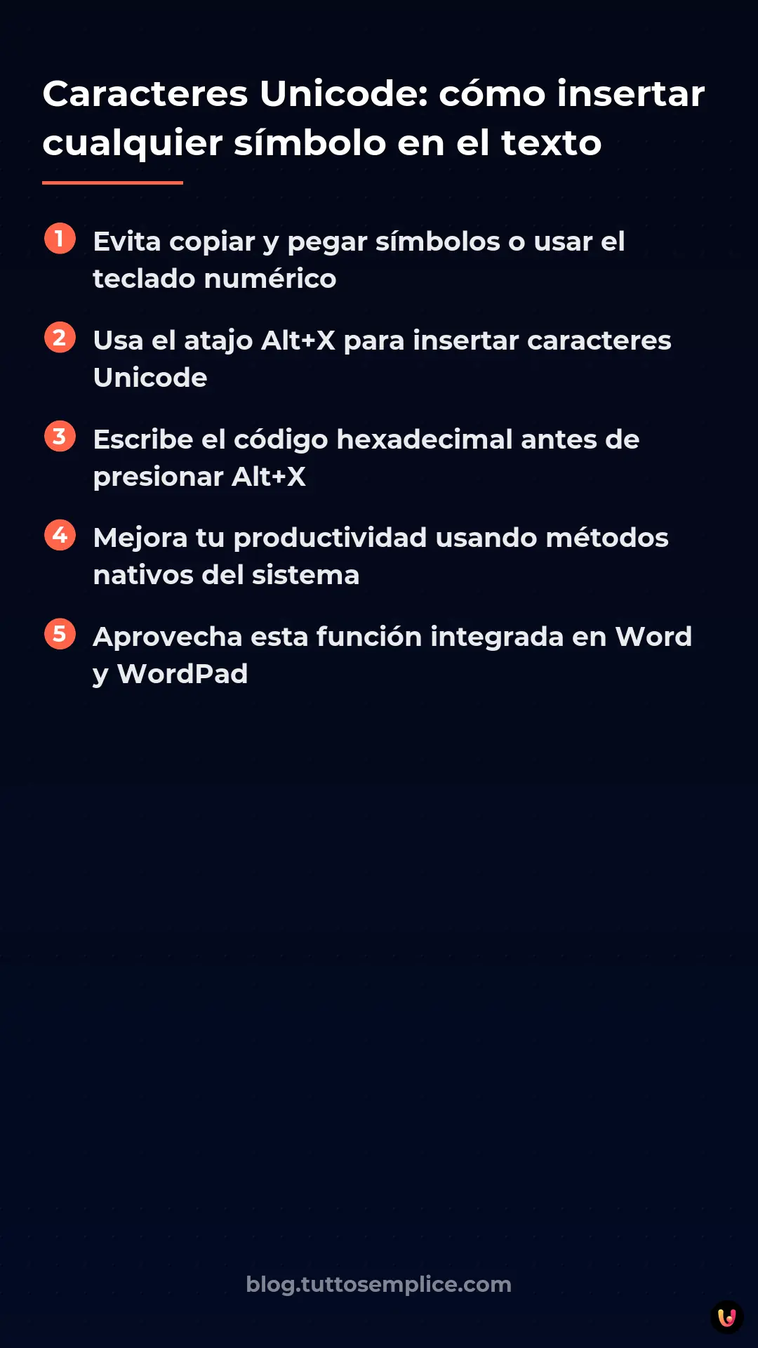 List: Caracteres Unicode: c&oacute;mo insertar cualquier s&iacute;mbolo en el texto