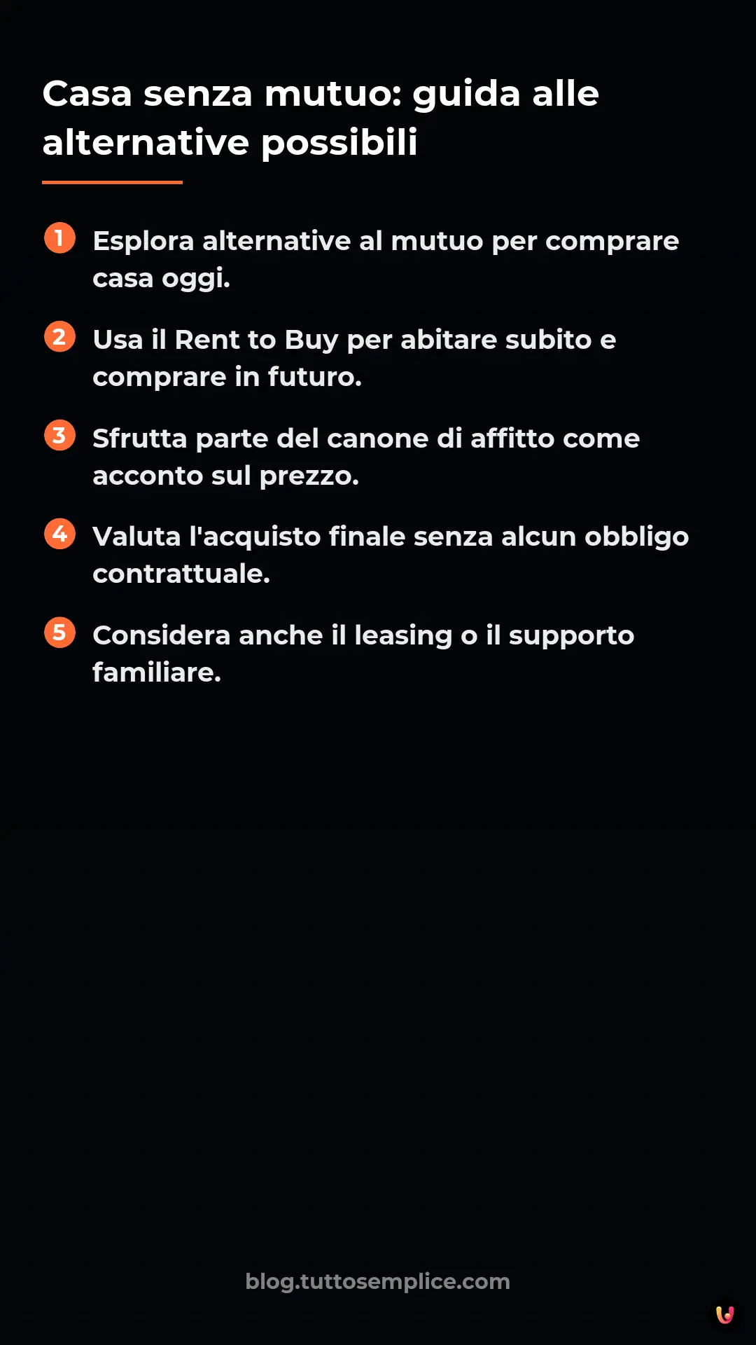 List: Casa senza mutuo: guida alle alternative possibili