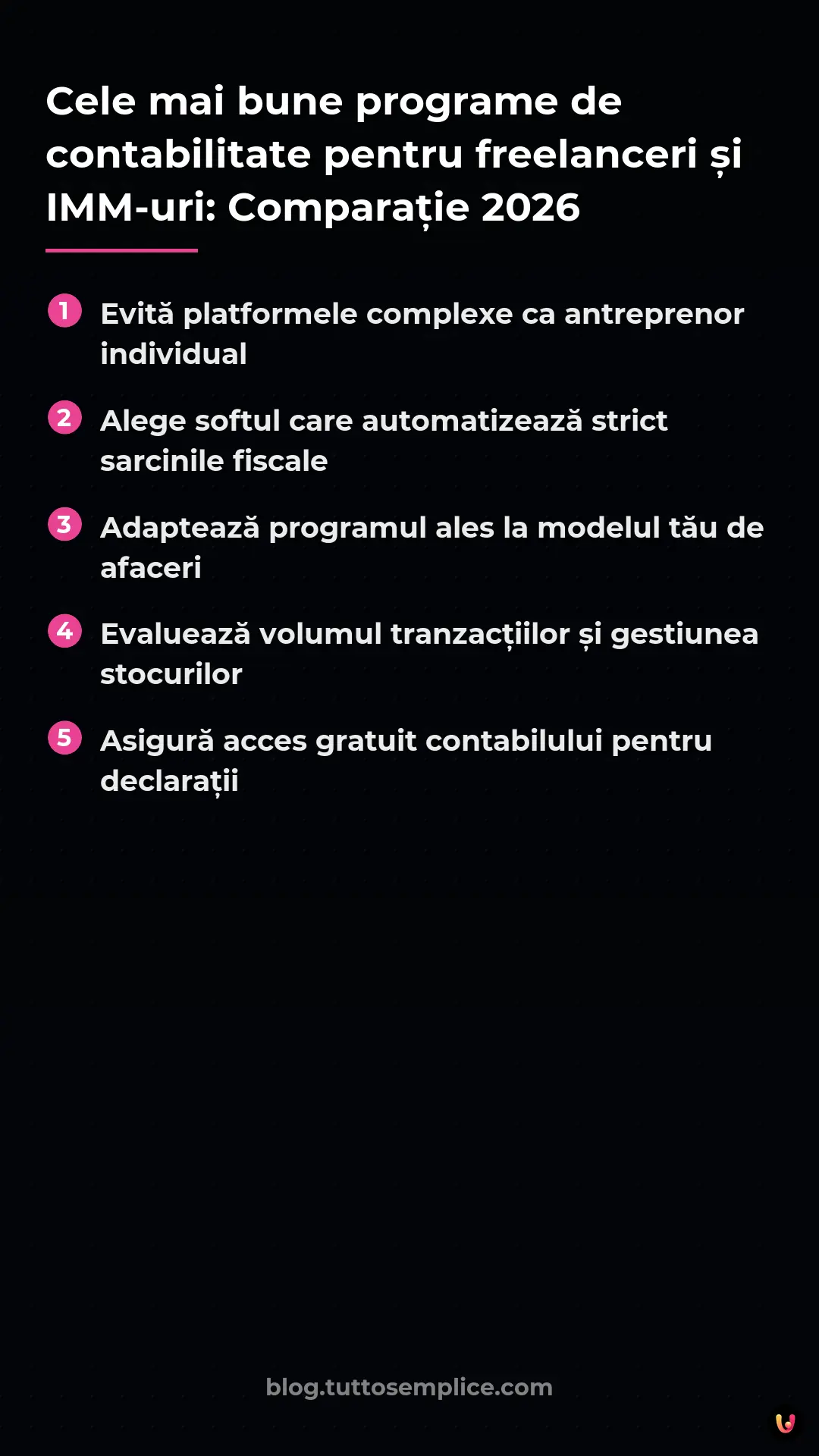 List: Cele mai bune programe de contabilitate pentru freelanceri și IMM-uri: Comparație 2026
