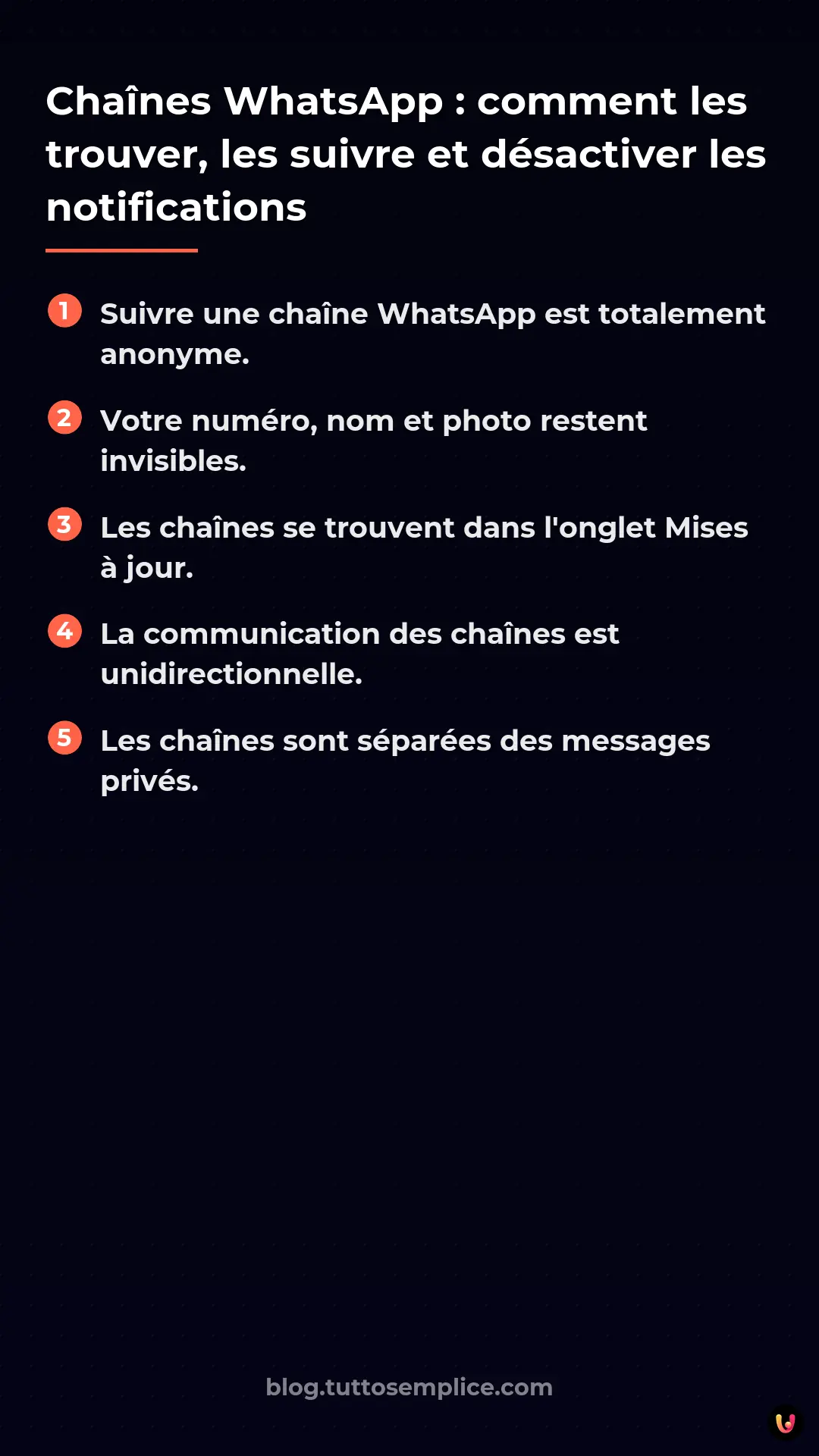 List: Cha&icirc;nes WhatsApp : comment les trouver, les suivre et d&eacute;sactiver les notifications