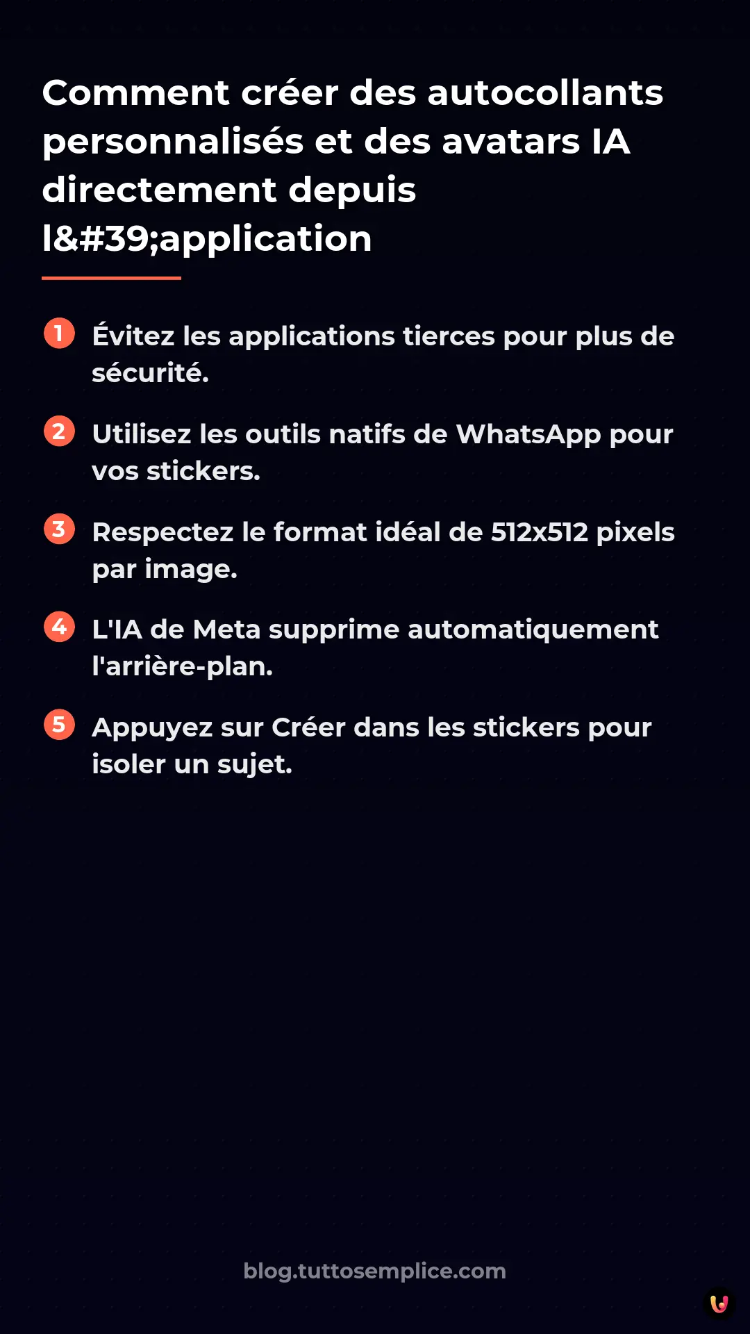 List: Comment cr&eacute;er des autocollants personnalis&eacute;s et des avatars IA directement depuis l'application