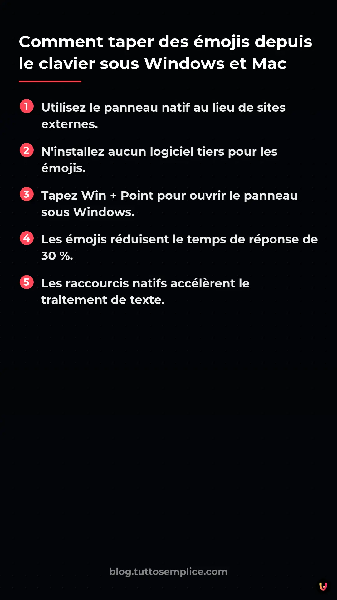 List: Comment taper des &eacute;mojis depuis le clavier sous Windows et Mac