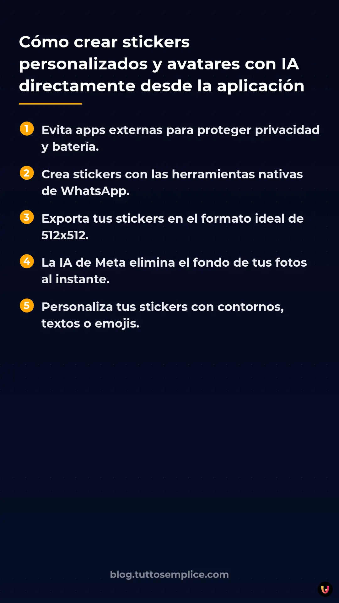 List: C&oacute;mo crear stickers personalizados y avatares con IA directamente desde la aplicaci&oacute;n