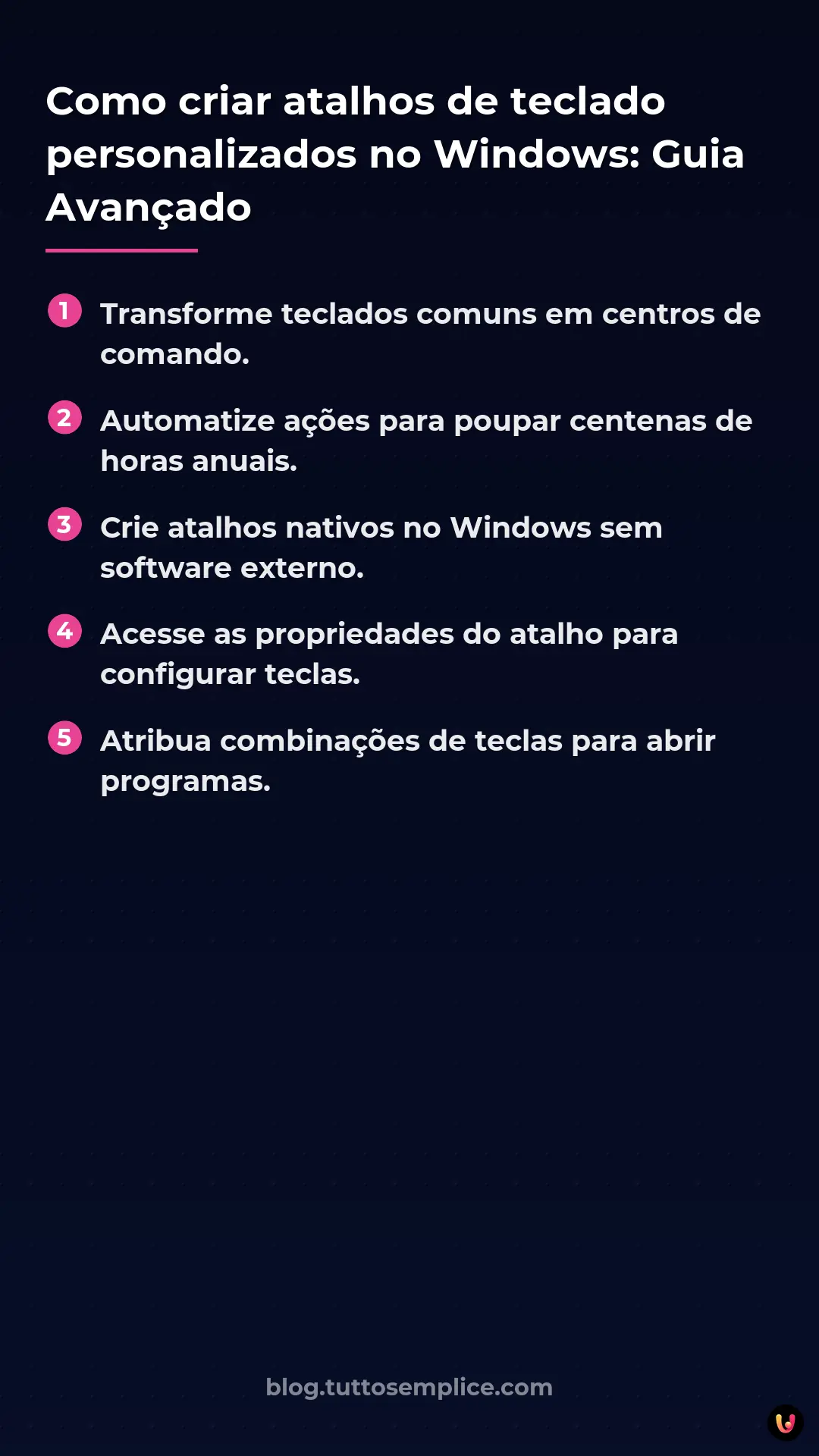 List: Como criar atalhos de teclado personalizados no Windows: Guia Avan&ccedil;ado