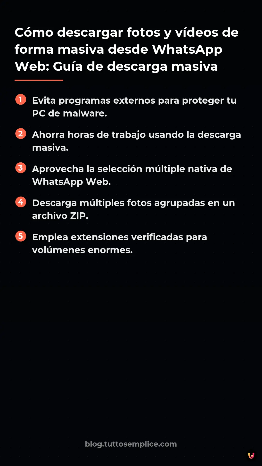 List: C&oacute;mo descargar fotos y v&iacute;deos de forma masiva desde WhatsApp Web: Gu&iacute;a de descarga masiva