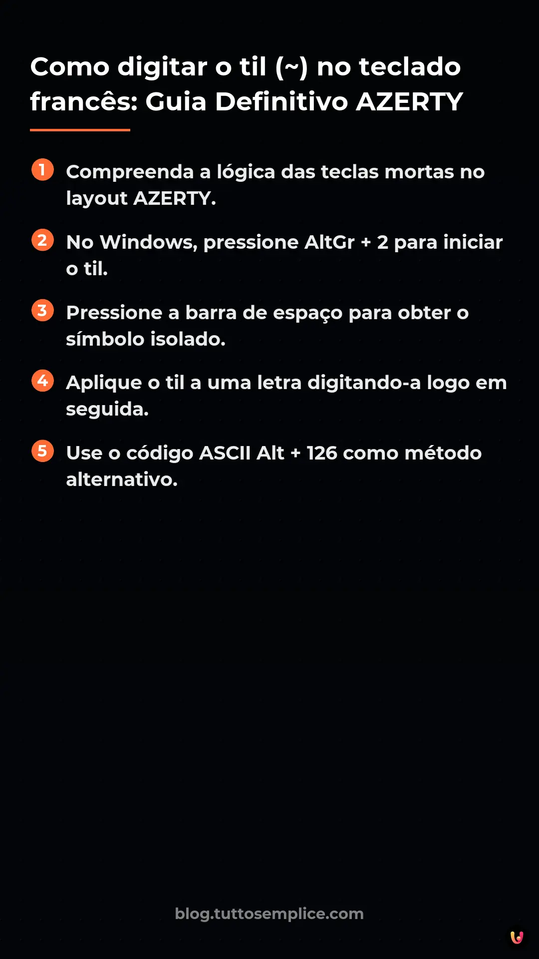 List: Como digitar o til (~) no teclado franc&ecirc;s: Guia Definitivo AZERTY