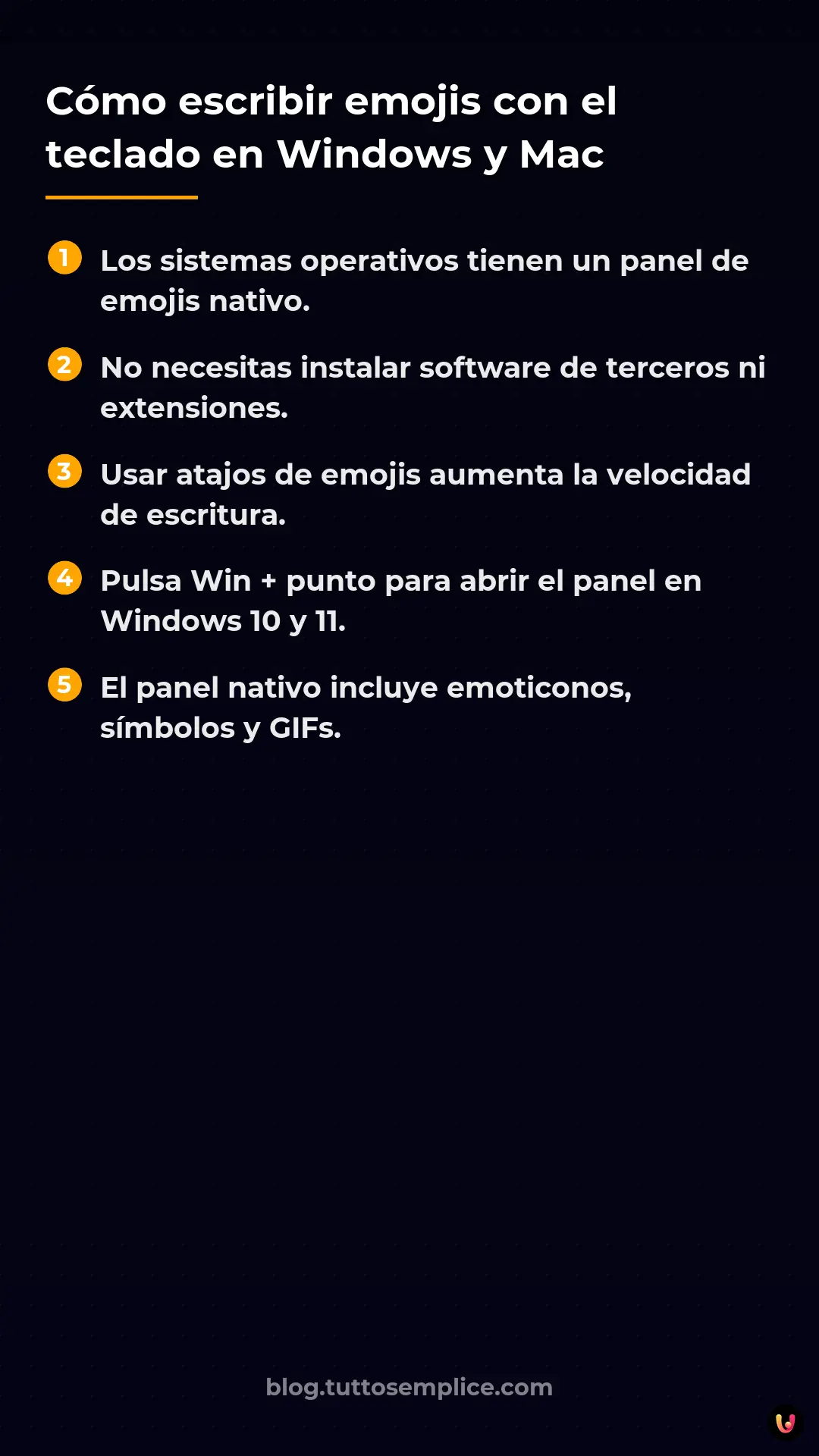 List: C&oacute;mo escribir emojis con el teclado en Windows y Mac