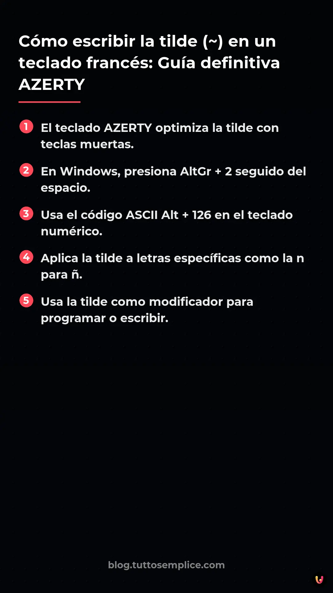List: Cómo escribir la tilde (~) en un teclado francés: Guía definitiva AZERTY