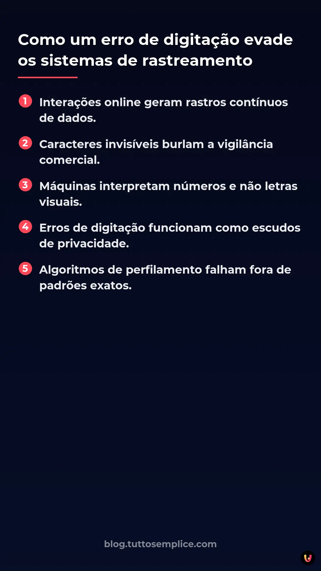 List: Como um erro de digita&ccedil;&atilde;o evade os sistemas de rastreamento