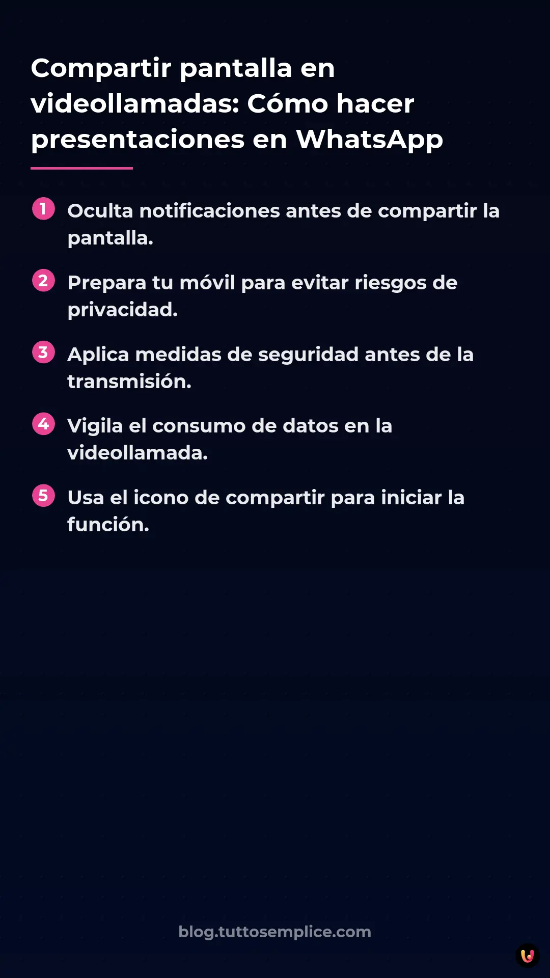 List: Compartir pantalla en videollamadas: C&oacute;mo hacer presentaciones en WhatsApp