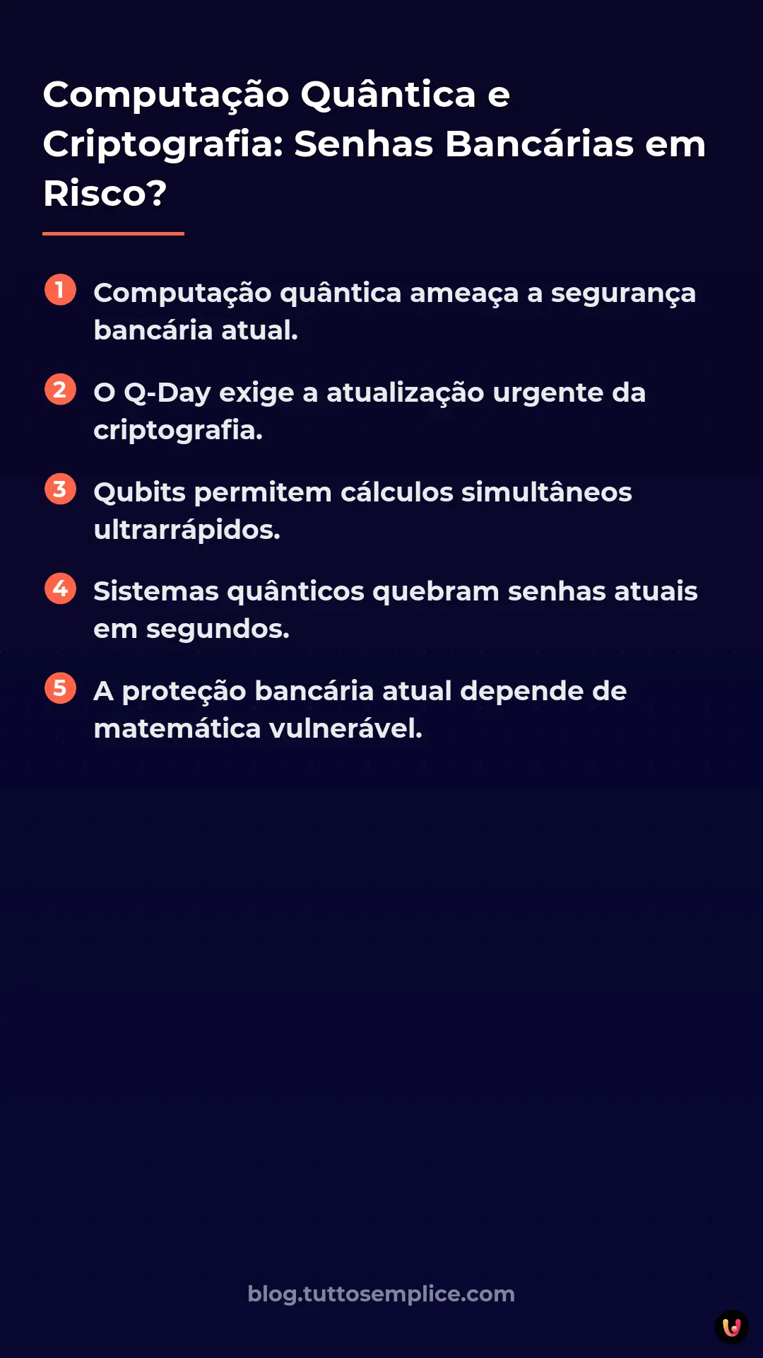 List: Computa&ccedil;&atilde;o Qu&acirc;ntica e Criptografia: Senhas Banc&aacute;rias em Risco?