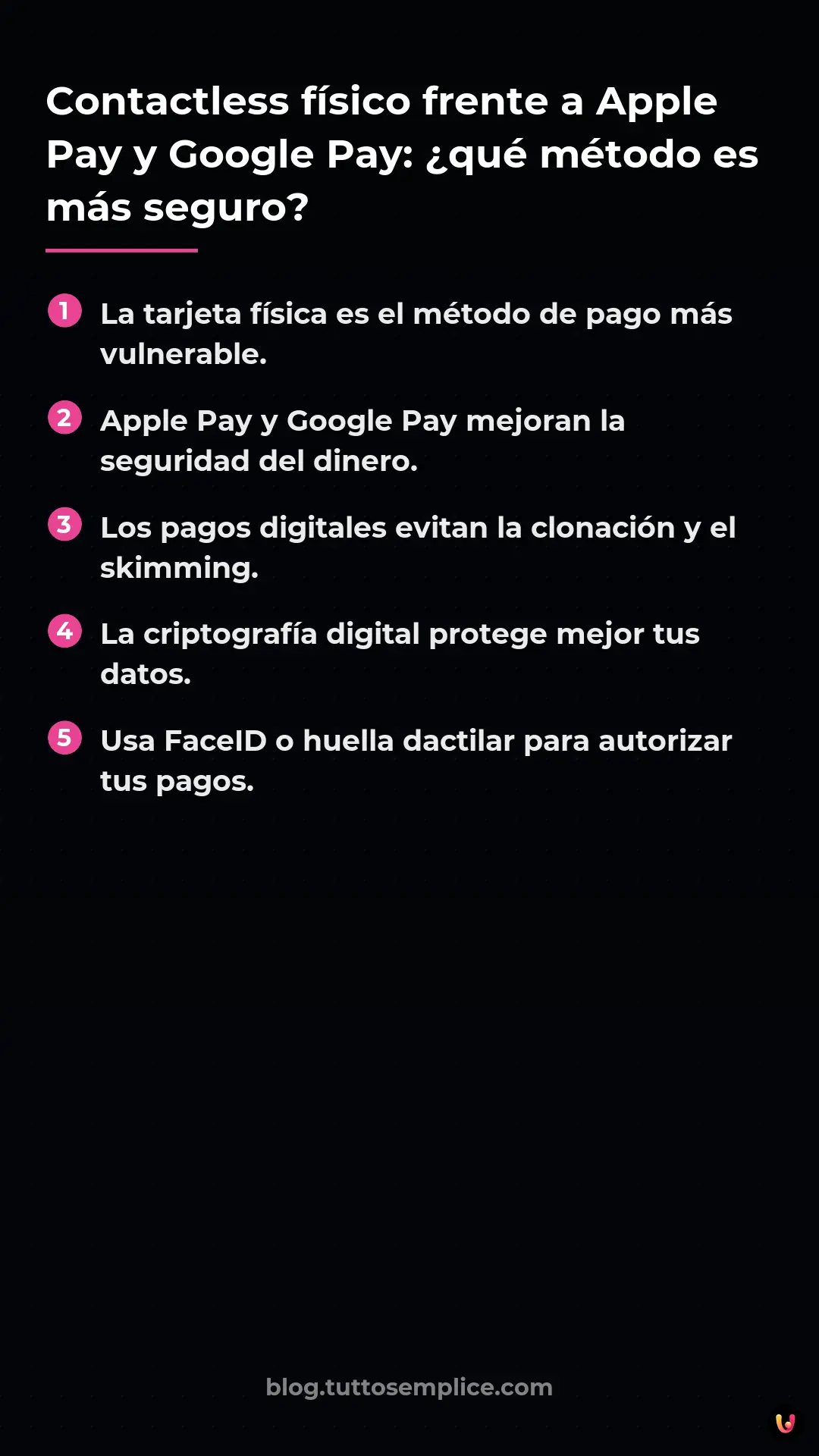 List: Contactless f&iacute;sico frente a Apple Pay y Google Pay: &iquest;qu&eacute; m&eacute;todo es m&aacute;s seguro?