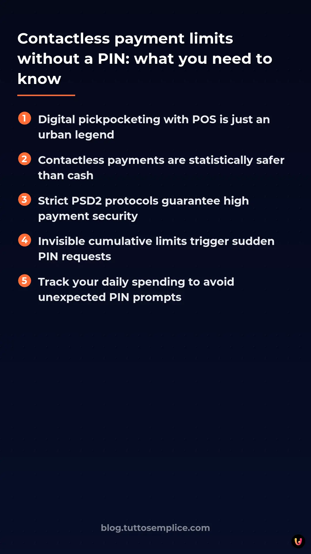 List: Contactless payment limits without a PIN: what you need to know