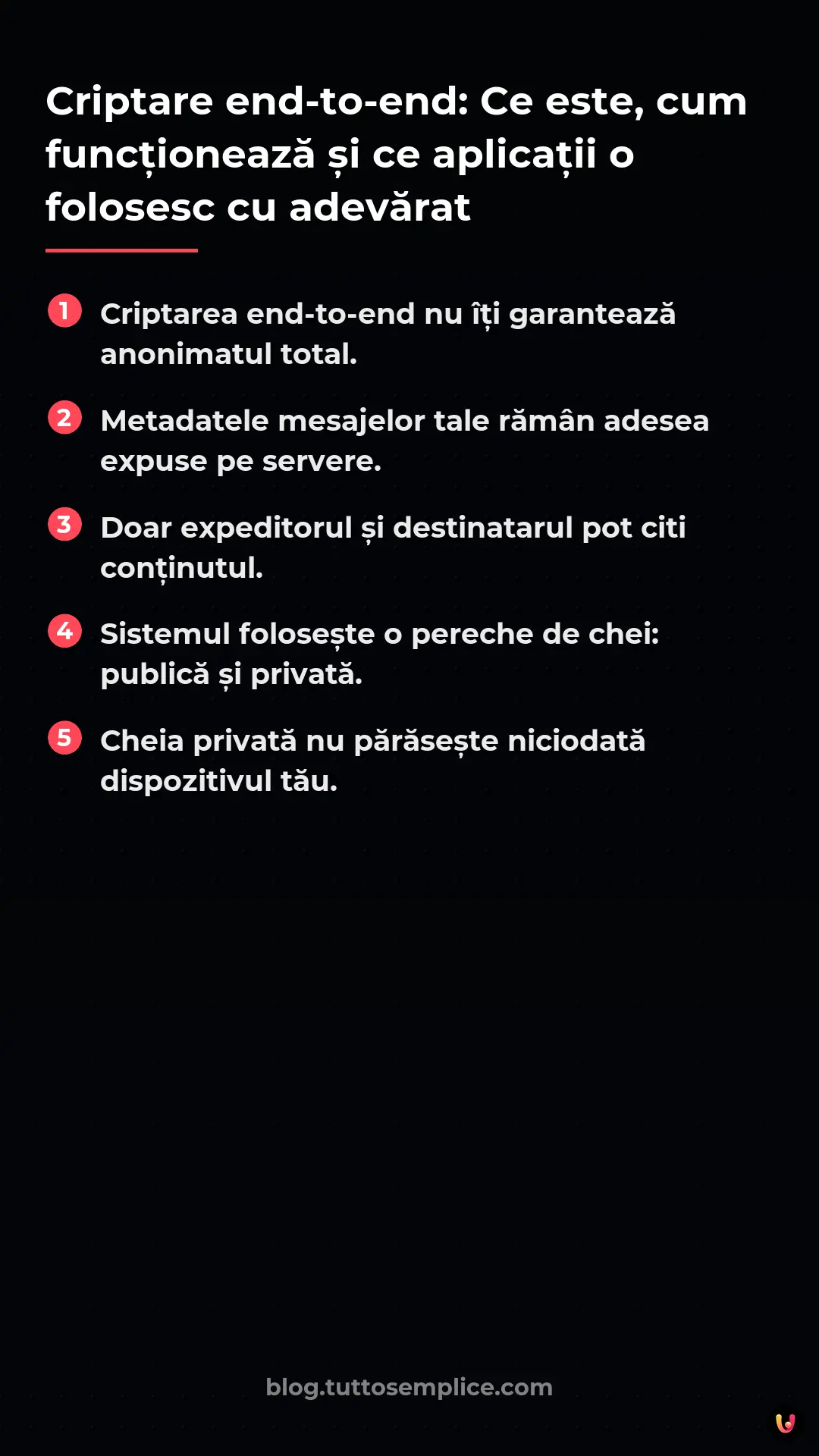 List: Criptare end-to-end: Ce este, cum funcționează și ce aplicații o folosesc cu adevărat