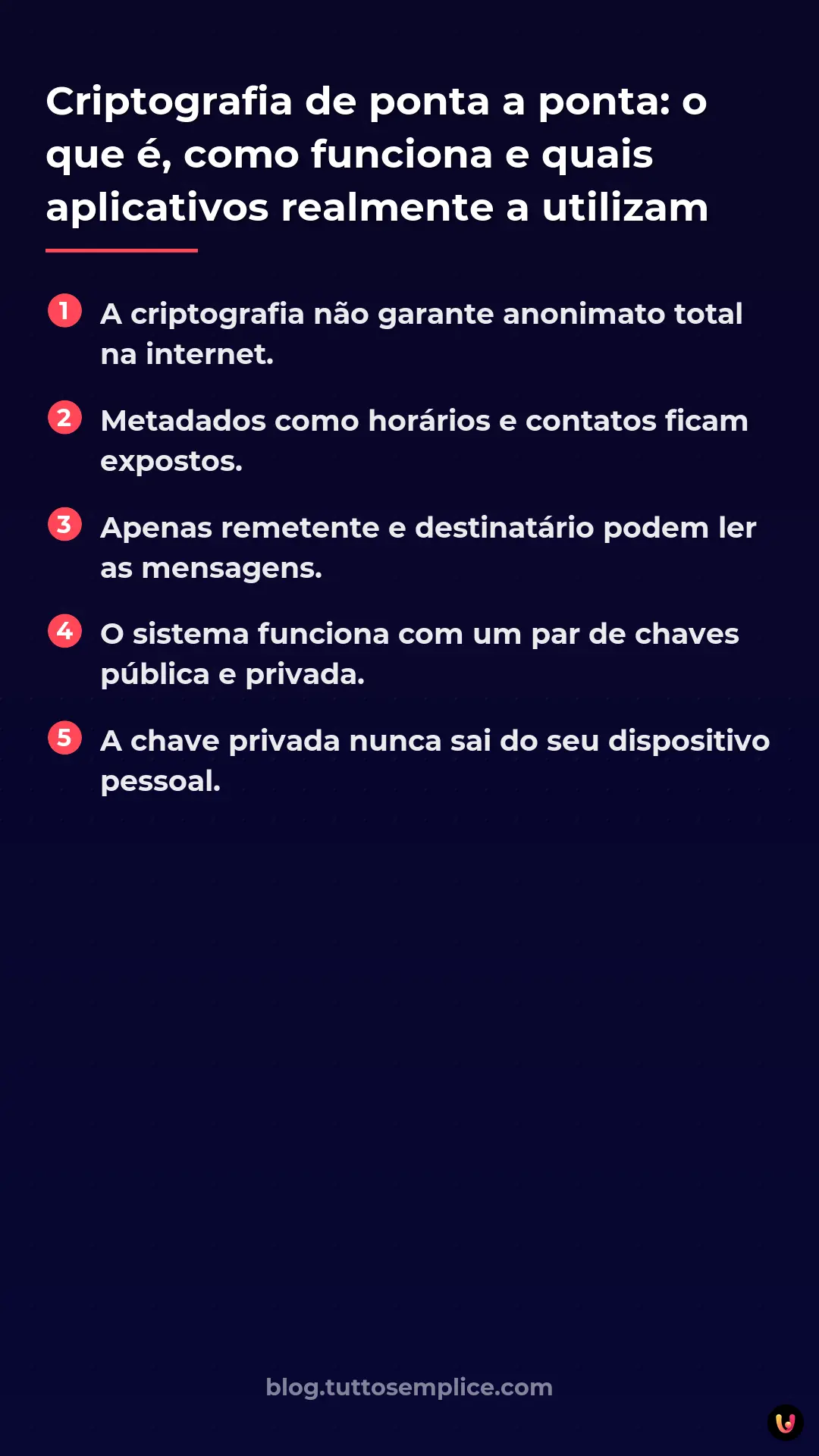 List: Criptografia de ponta a ponta: o que &eacute;, como funciona e quais aplicativos realmente a utilizam