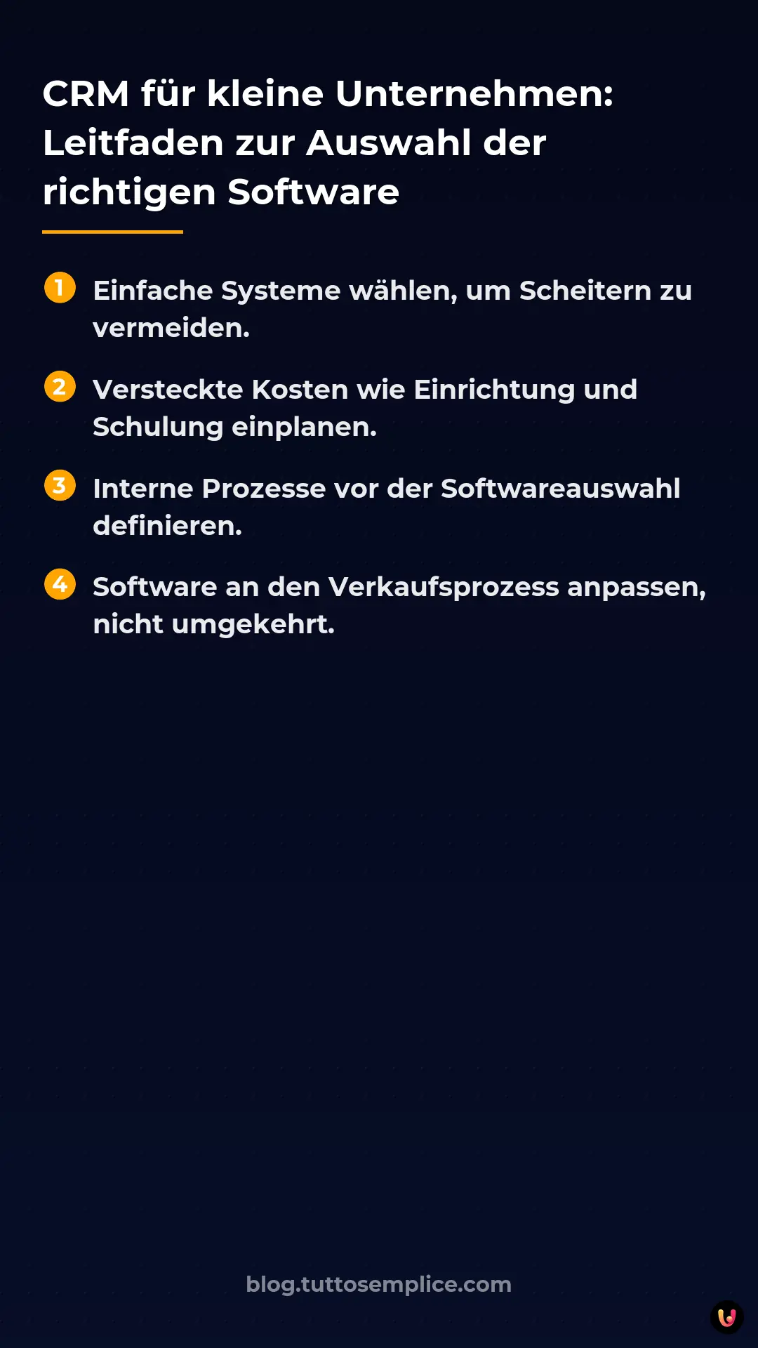 List: CRM f&uuml;r kleine Unternehmen: Leitfaden zur Auswahl der richtigen Software