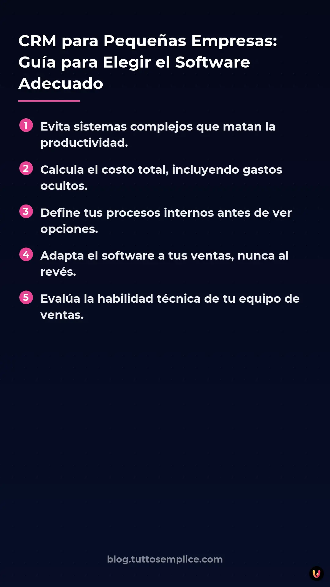 List: CRM para Peque&ntilde;as Empresas: Gu&iacute;a para Elegir el Software Adecuado