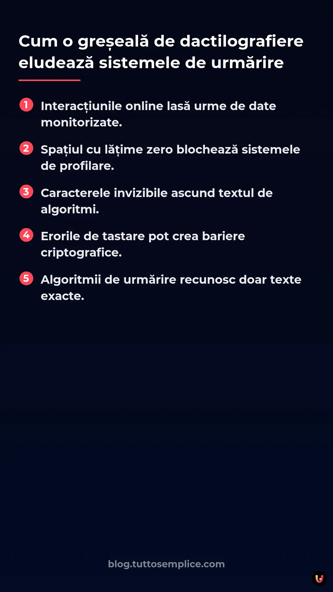 List: Cum o greșeală de dactilografiere eludează sistemele de urmărire