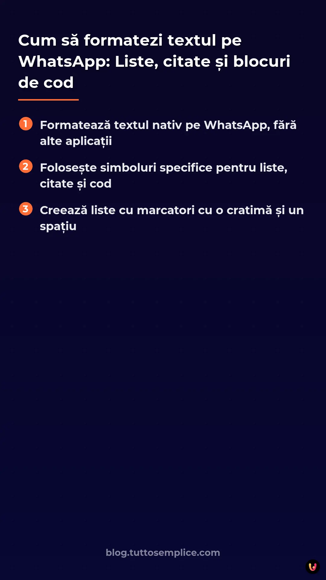 List: Cum să formatezi textul pe WhatsApp: Liste, citate și blocuri de cod