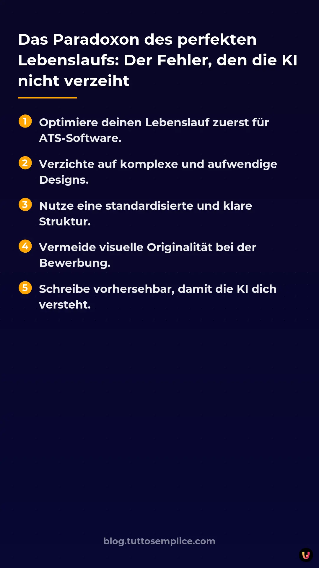 List: Das Paradoxon des perfekten Lebenslaufs: Der Fehler, den die KI nicht verzeiht