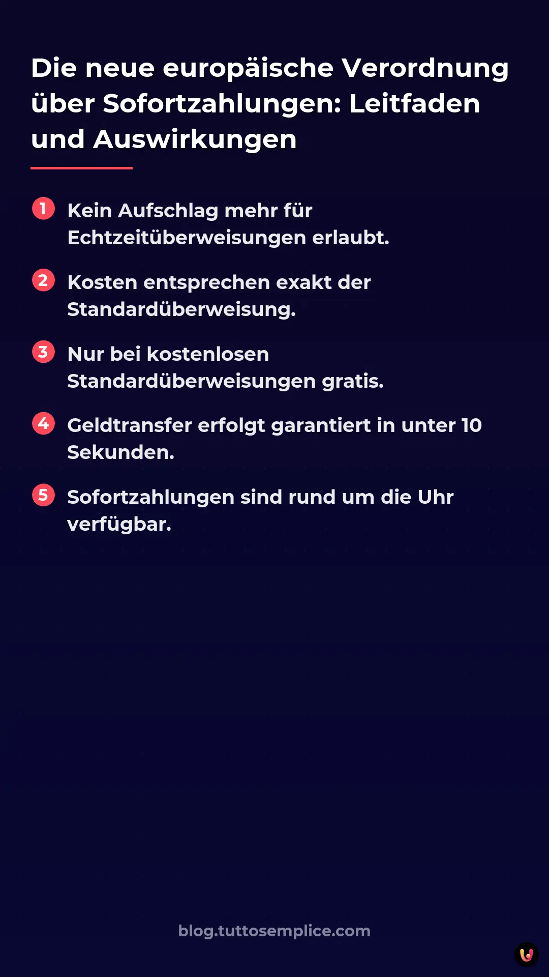 List: Die neue europ&auml;ische Verordnung &uuml;ber Sofortzahlungen: Leitfaden und Auswirkungen