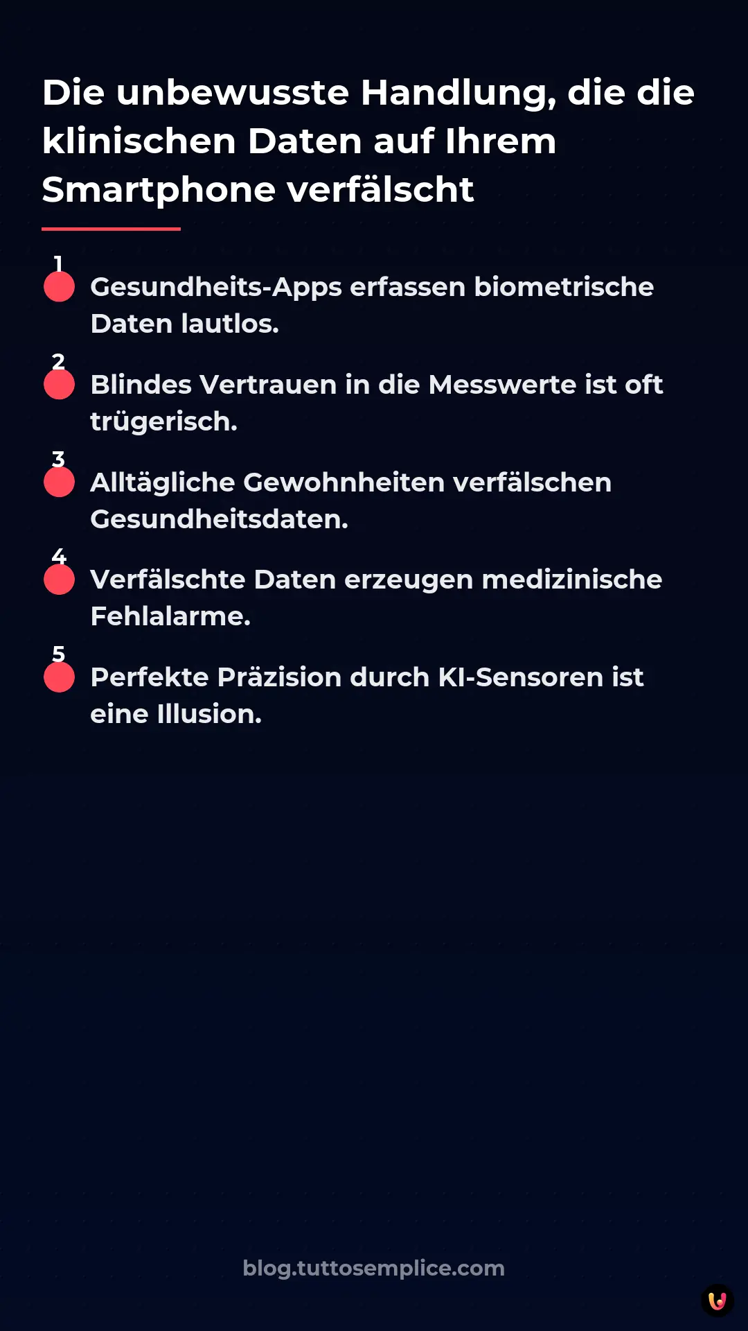 List: Die unbewusste Handlung, die die klinischen Daten auf Ihrem Smartphone verfälscht