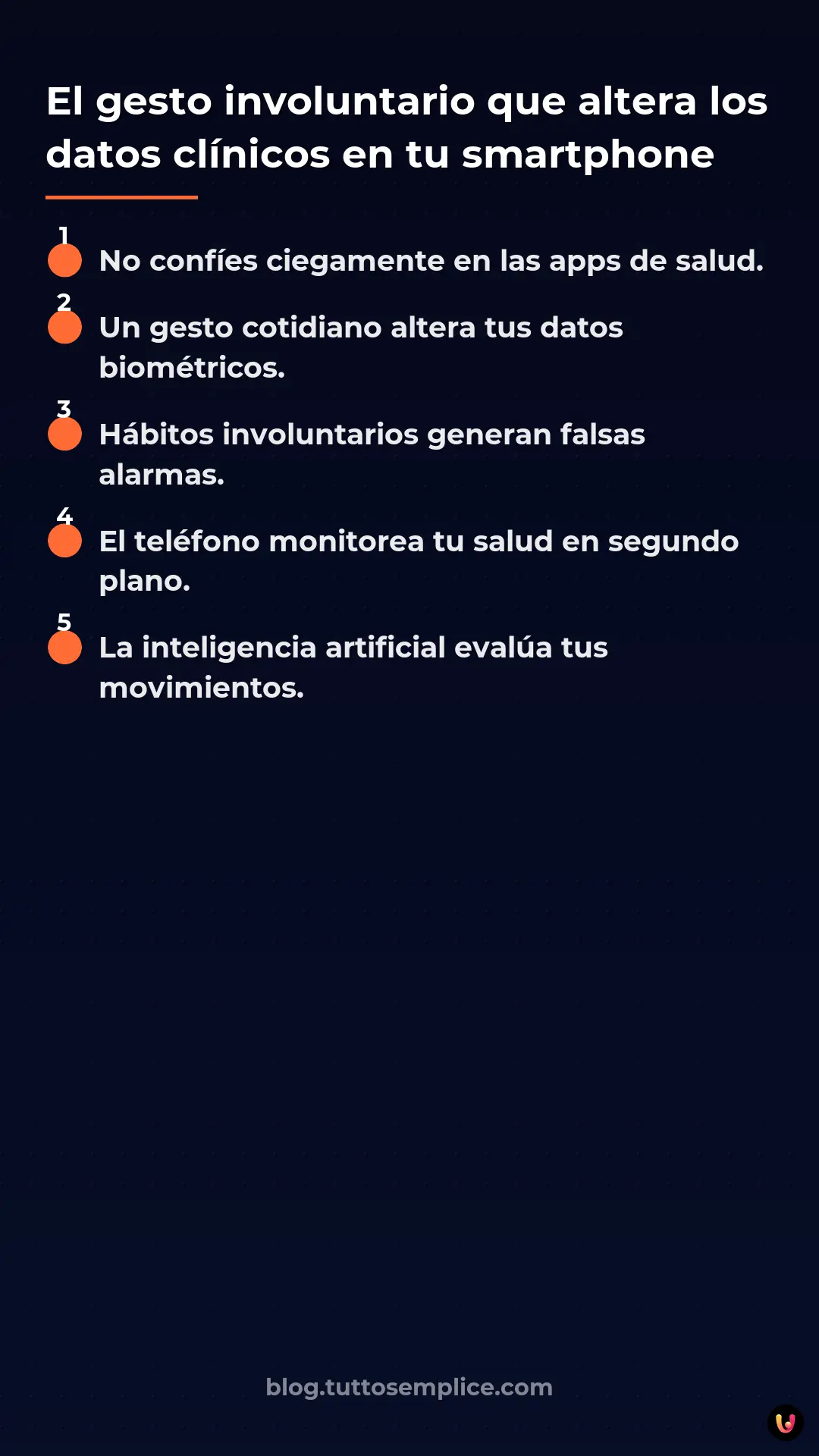 List: El gesto involuntario que altera los datos cl&iacute;nicos en tu smartphone