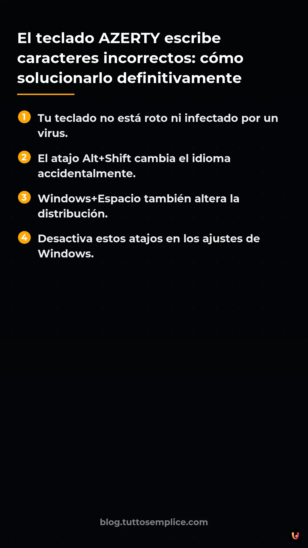 List: El teclado AZERTY escribe caracteres incorrectos: c&oacute;mo solucionarlo definitivamente