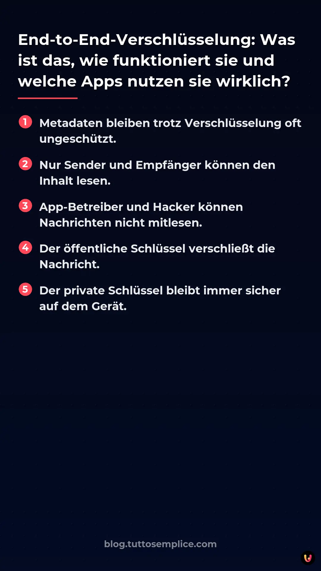 List: End-to-End-Verschl&uuml;sselung: Was ist das, wie funktioniert sie und welche Apps nutzen sie wirklich?
