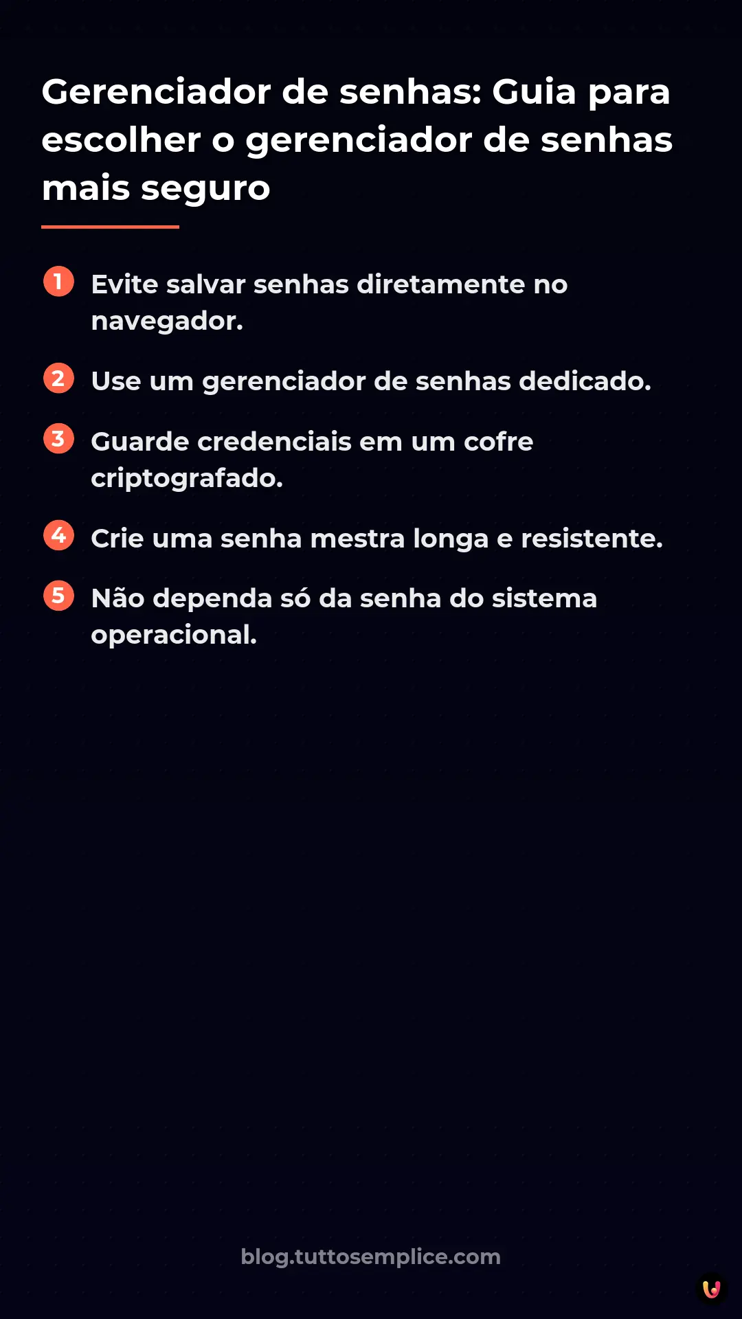 List: Gerenciador de senhas: Guia para escolher o gerenciador de senhas mais seguro