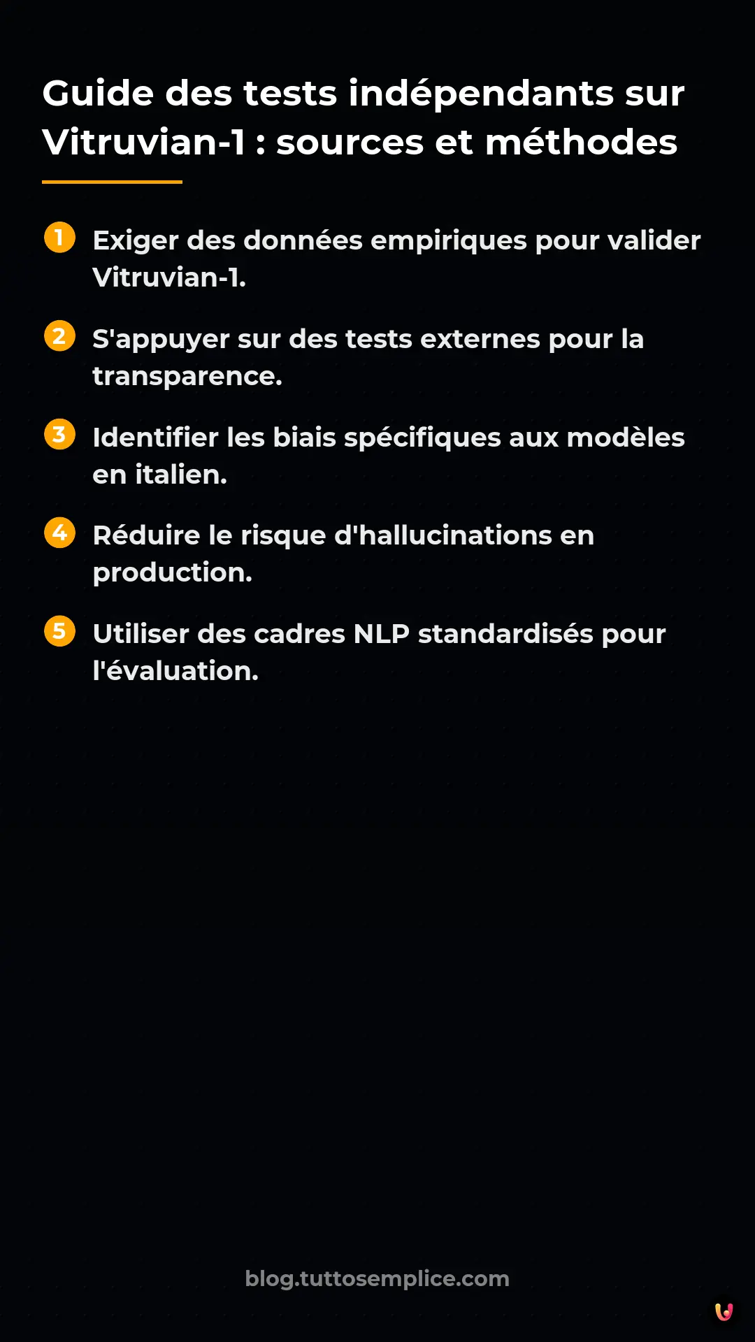 List: Guide des tests ind&eacute;pendants sur Vitruvian-1&nbsp;: sources et m&eacute;thodes