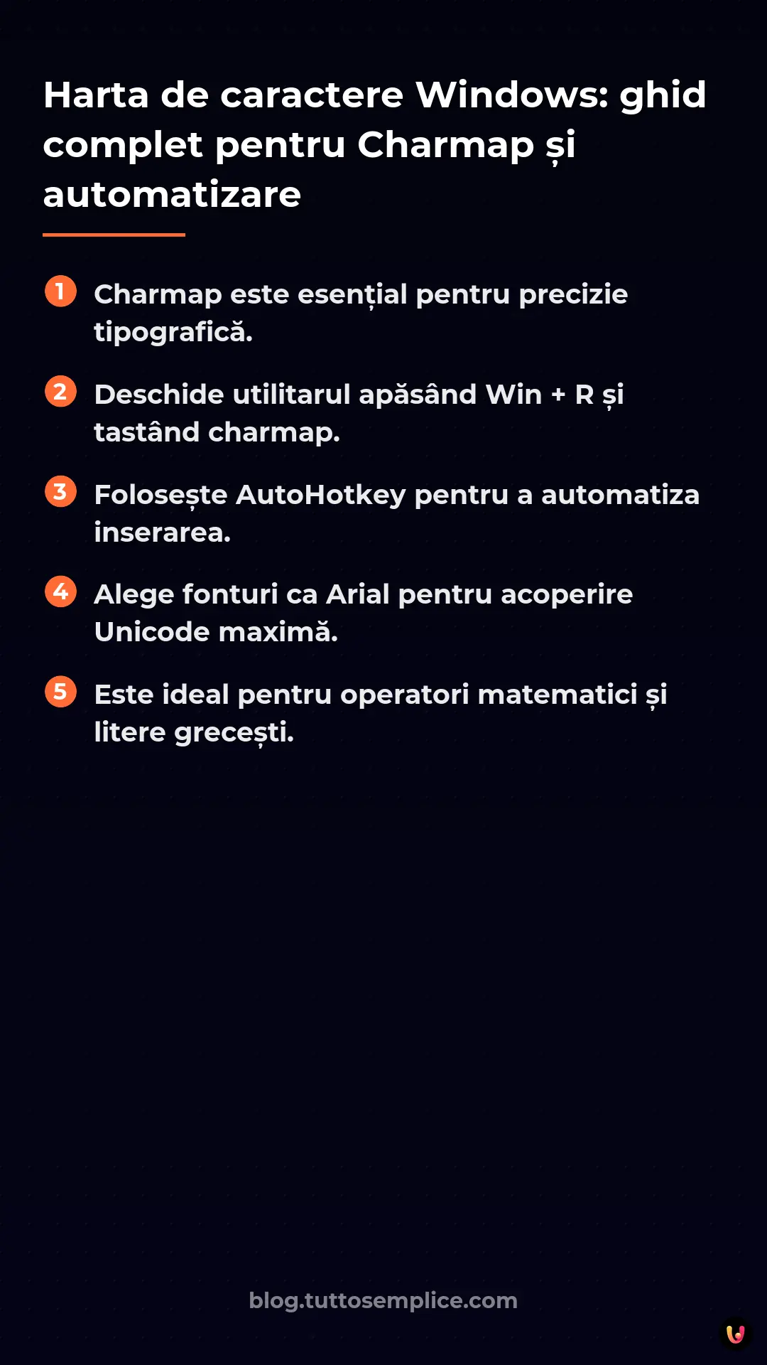 List: Harta de caractere Windows: ghid complet pentru Charmap și automatizare