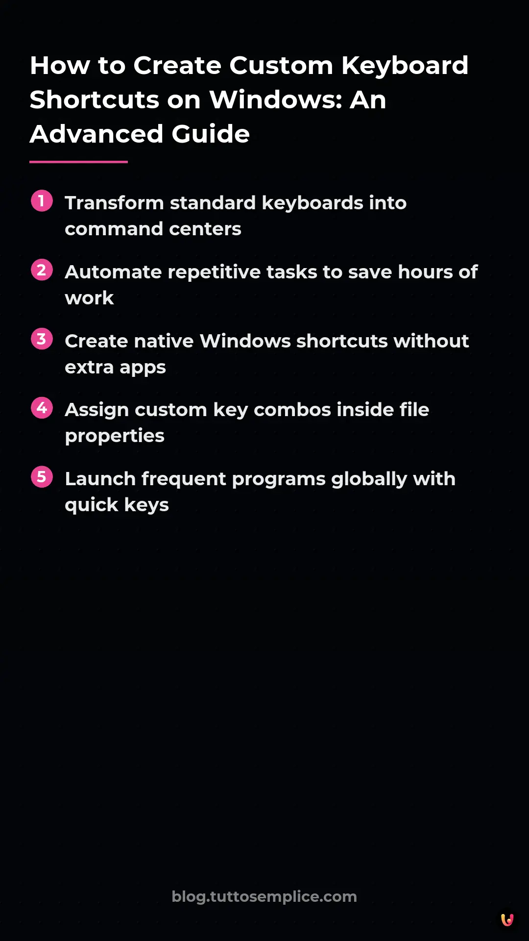 List: How to Create Custom Keyboard Shortcuts on Windows: An Advanced Guide
