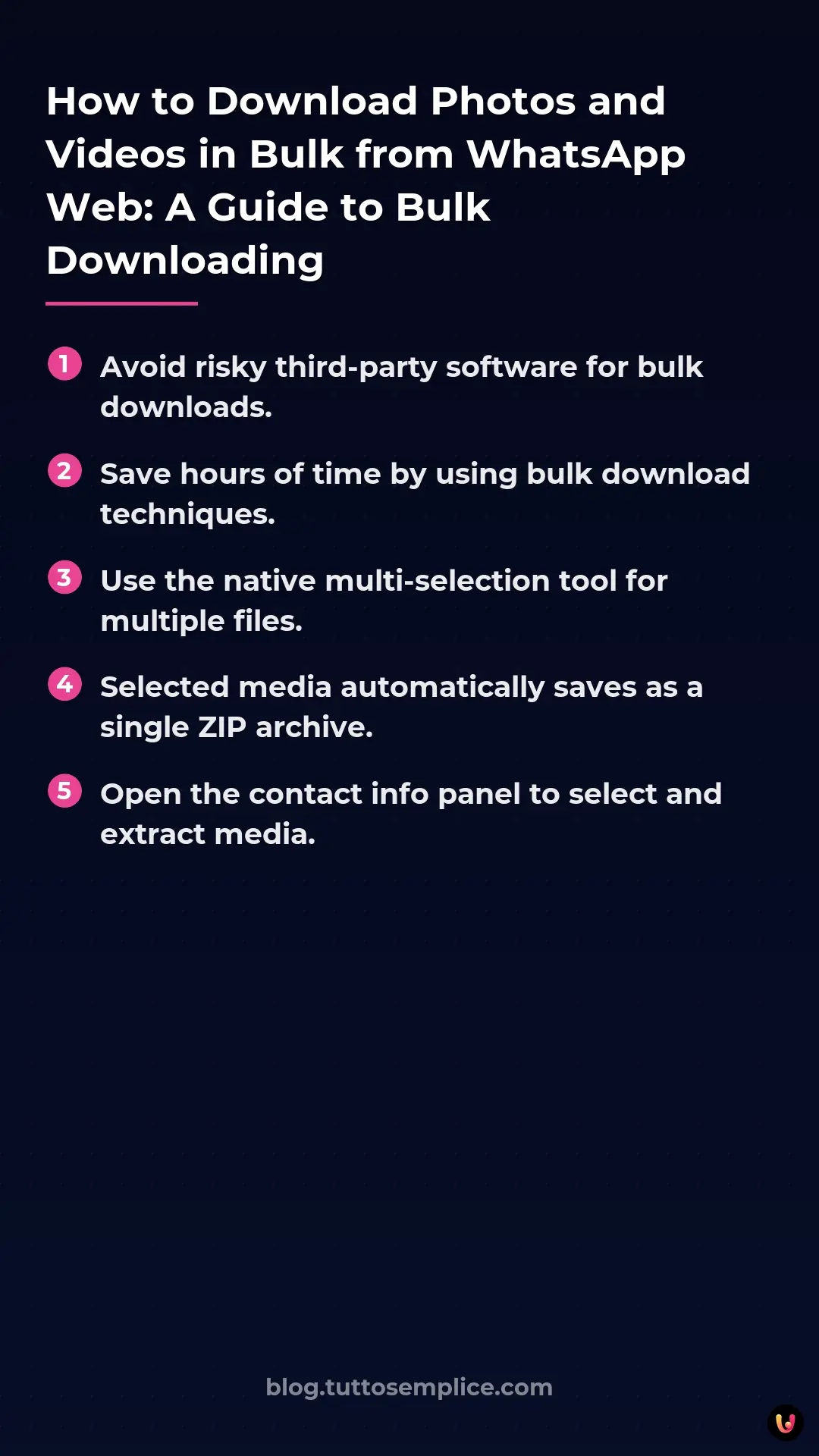 List: How to Download Photos and Videos in Bulk from WhatsApp Web: A Guide to Bulk Downloading