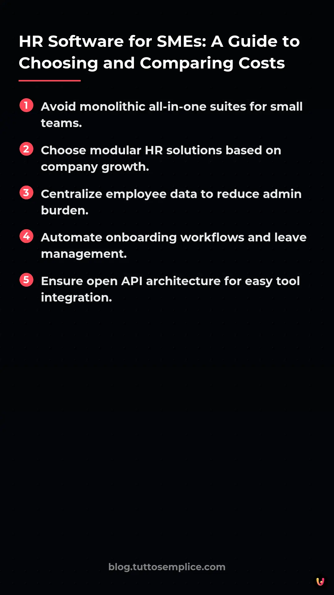 List: HR Software for SMEs: A Guide to Choosing and Comparing Costs