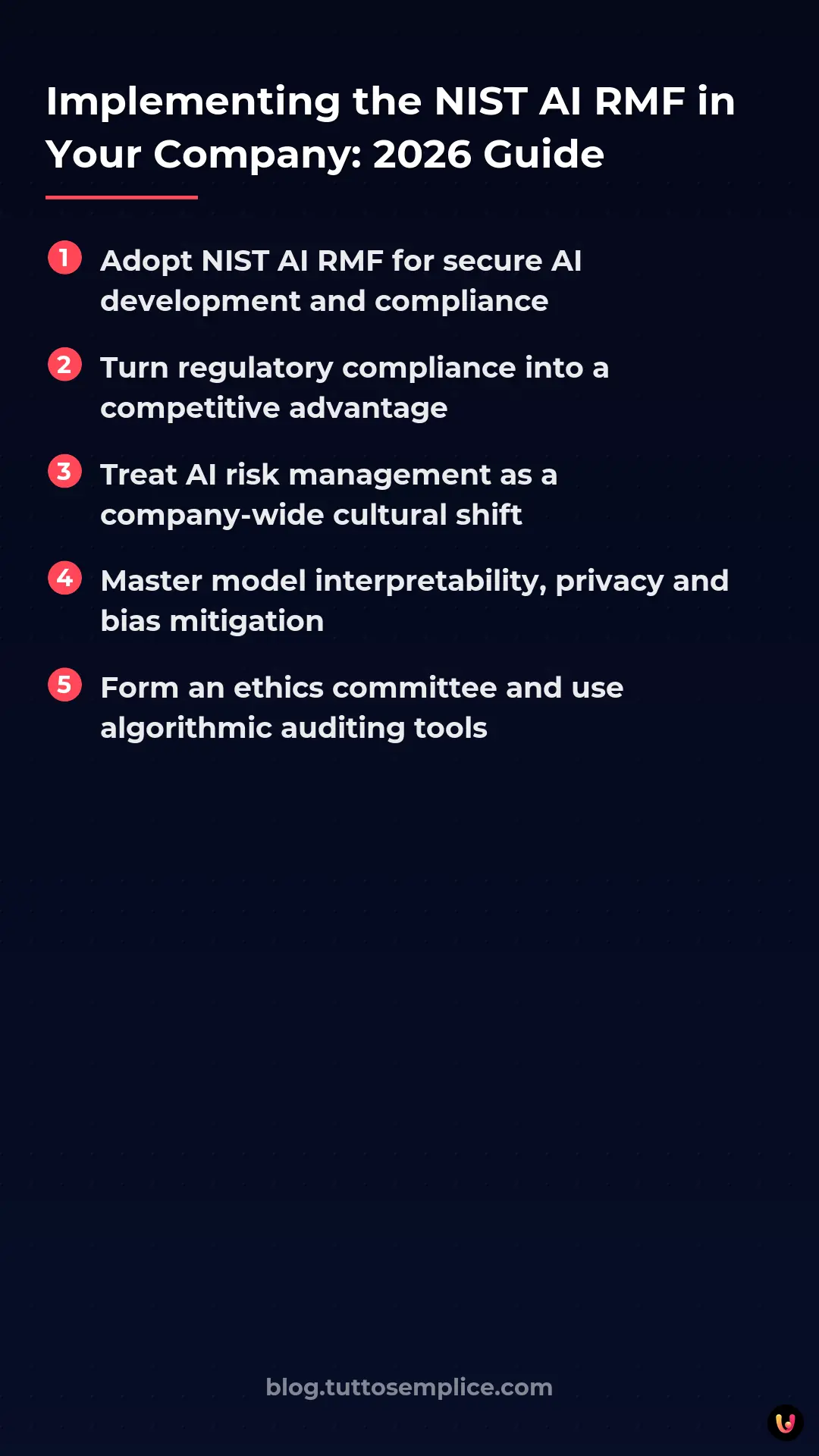List: Implementing the NIST AI RMF in Your Company: 2026 Guide
