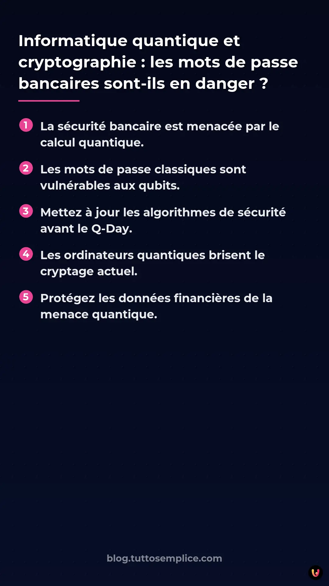 List: Informatique quantique et cryptographie : les mots de passe bancaires sont-ils en danger ?