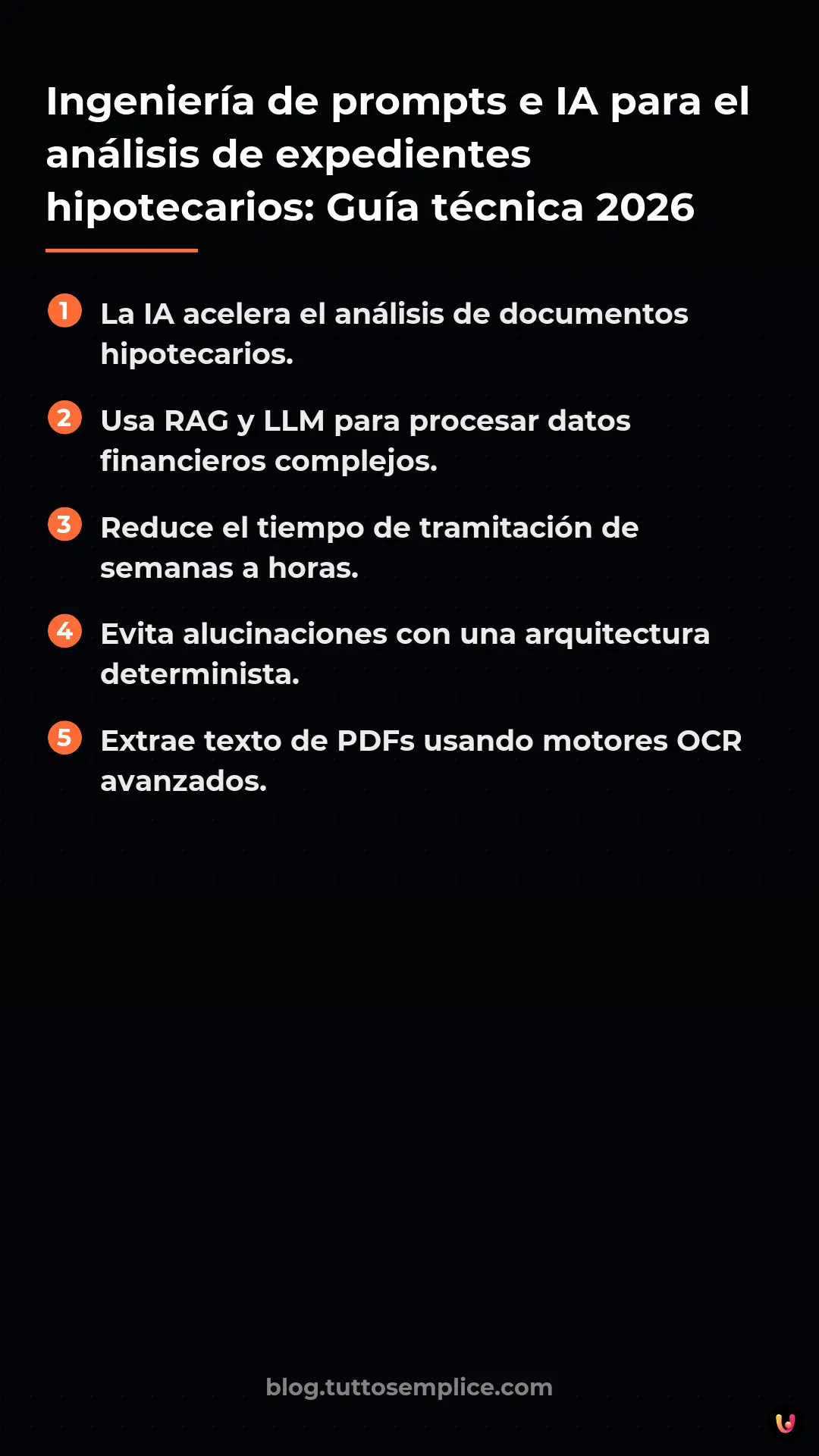 List: Ingenier&iacute;a de prompts e IA para el an&aacute;lisis de expedientes hipotecarios: Gu&iacute;a t&eacute;cnica 2026