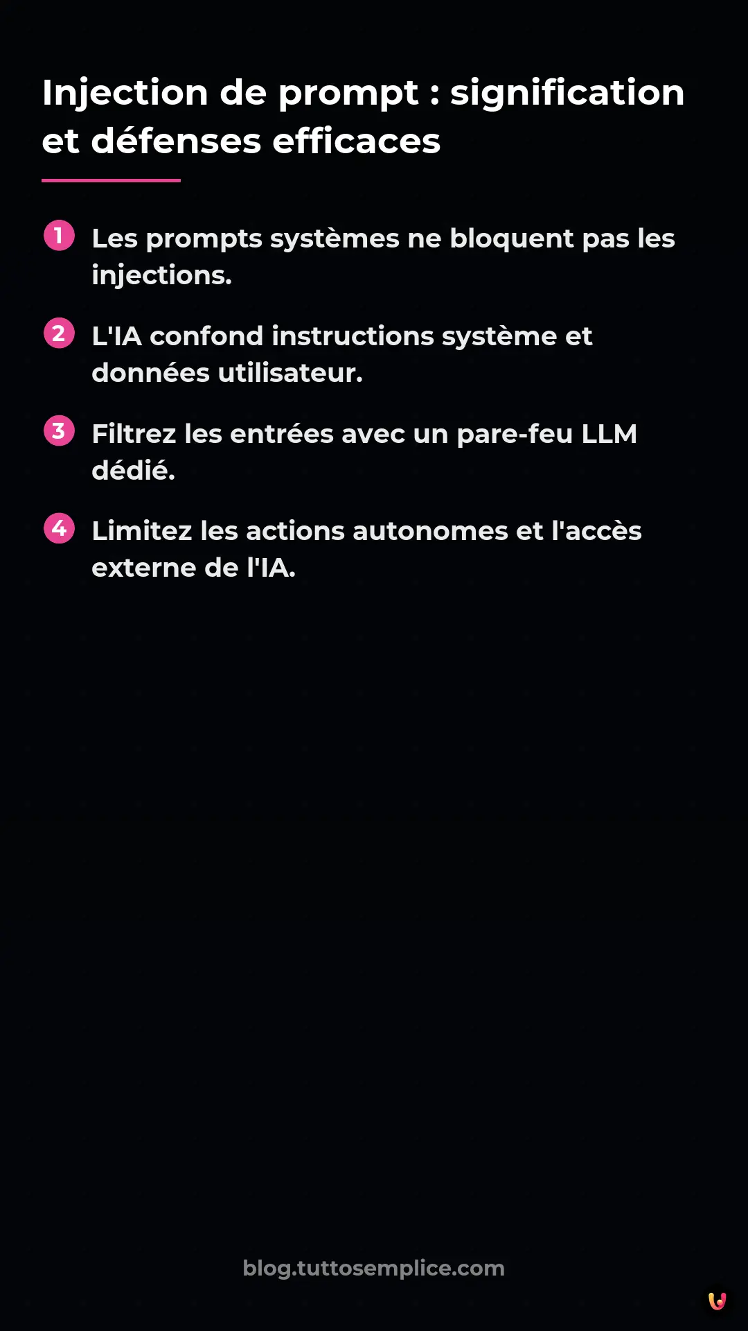 List: Injection de prompt&nbsp;: signification et d&eacute;fenses efficaces