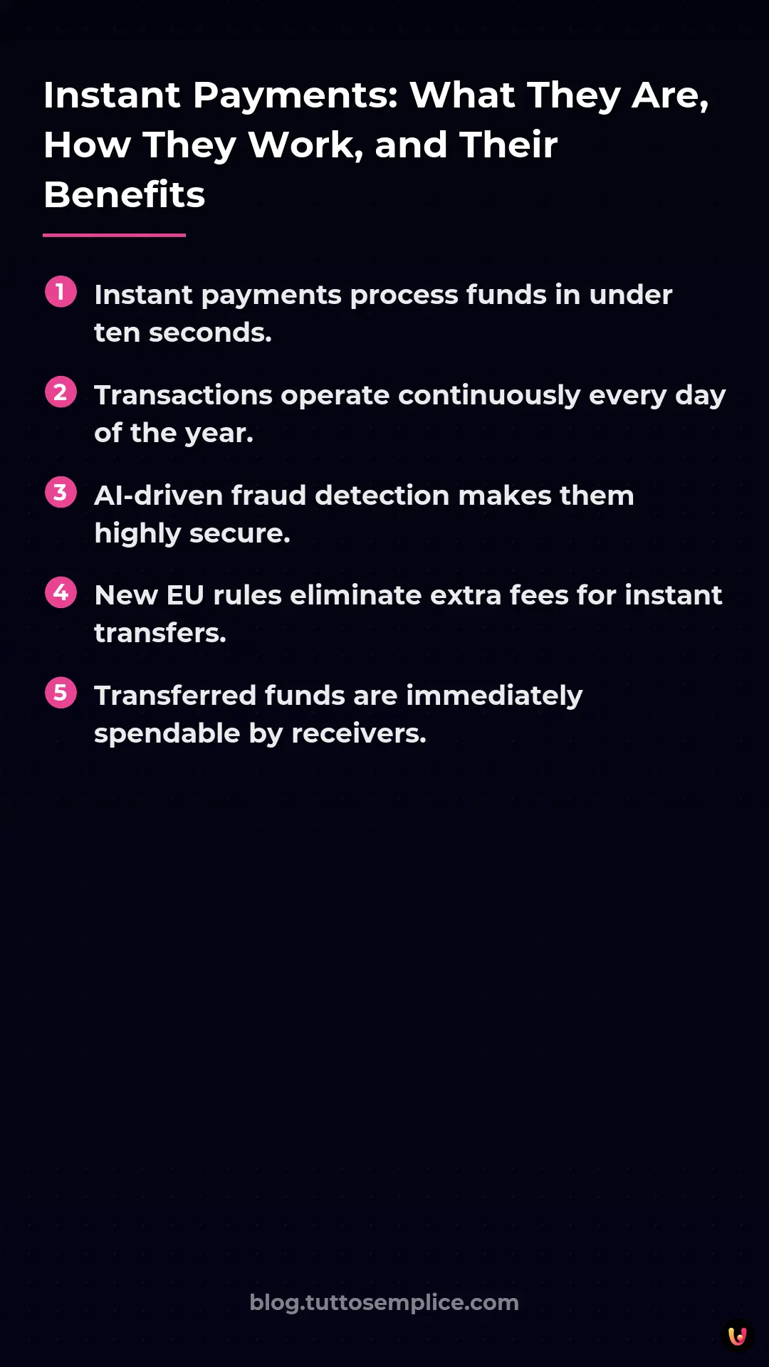 List: Instant Payments: What They Are, How They Work, and Their Benefits