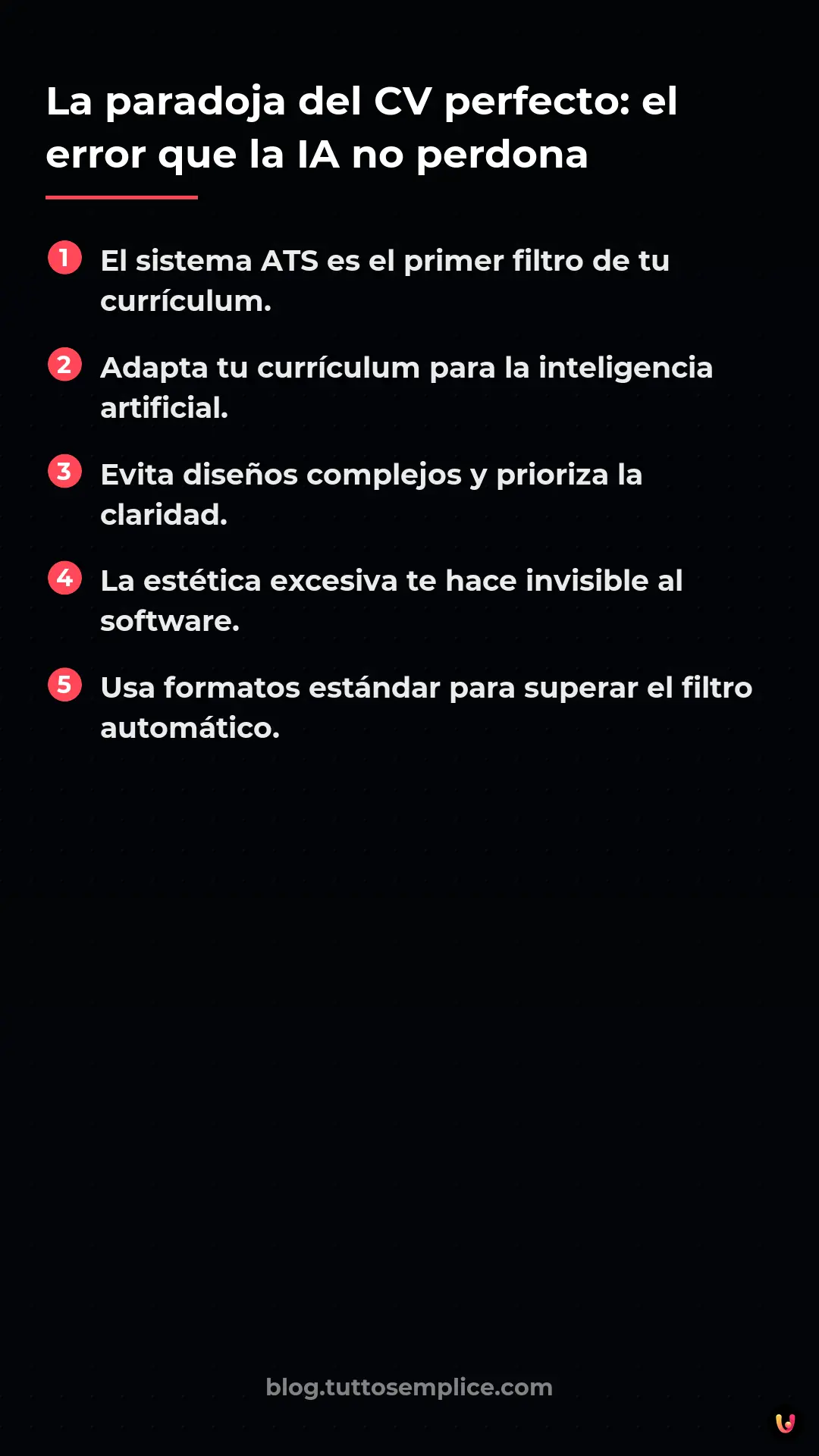 List: La paradoja del CV perfecto: el error que la IA no perdona