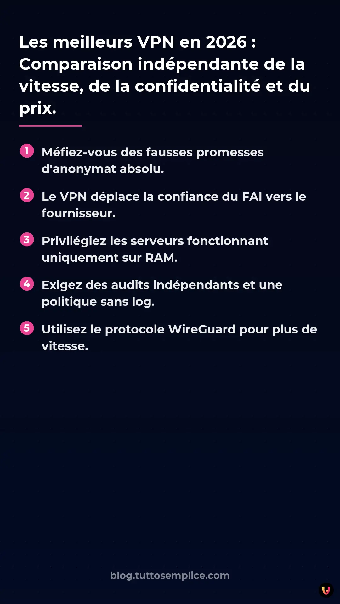 List: Les meilleurs VPN en 2026 : Comparaison ind&eacute;pendante de la vitesse, de la confidentialit&eacute; et du prix.