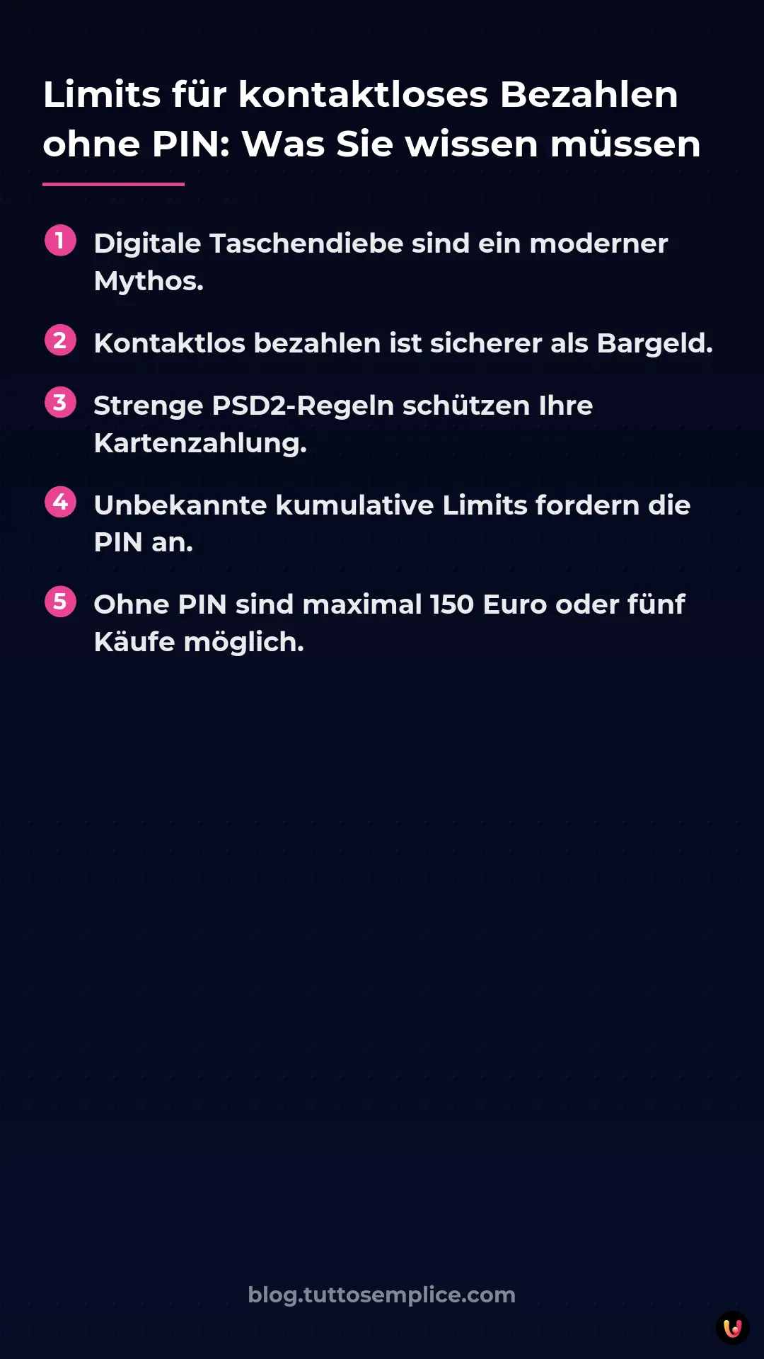 List: Limits f&uuml;r kontaktloses Bezahlen ohne PIN: Was Sie wissen m&uuml;ssen