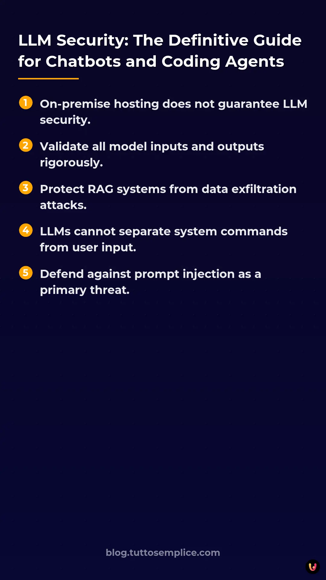 List: LLM Security: The Definitive Guide for Chatbots and Coding Agents