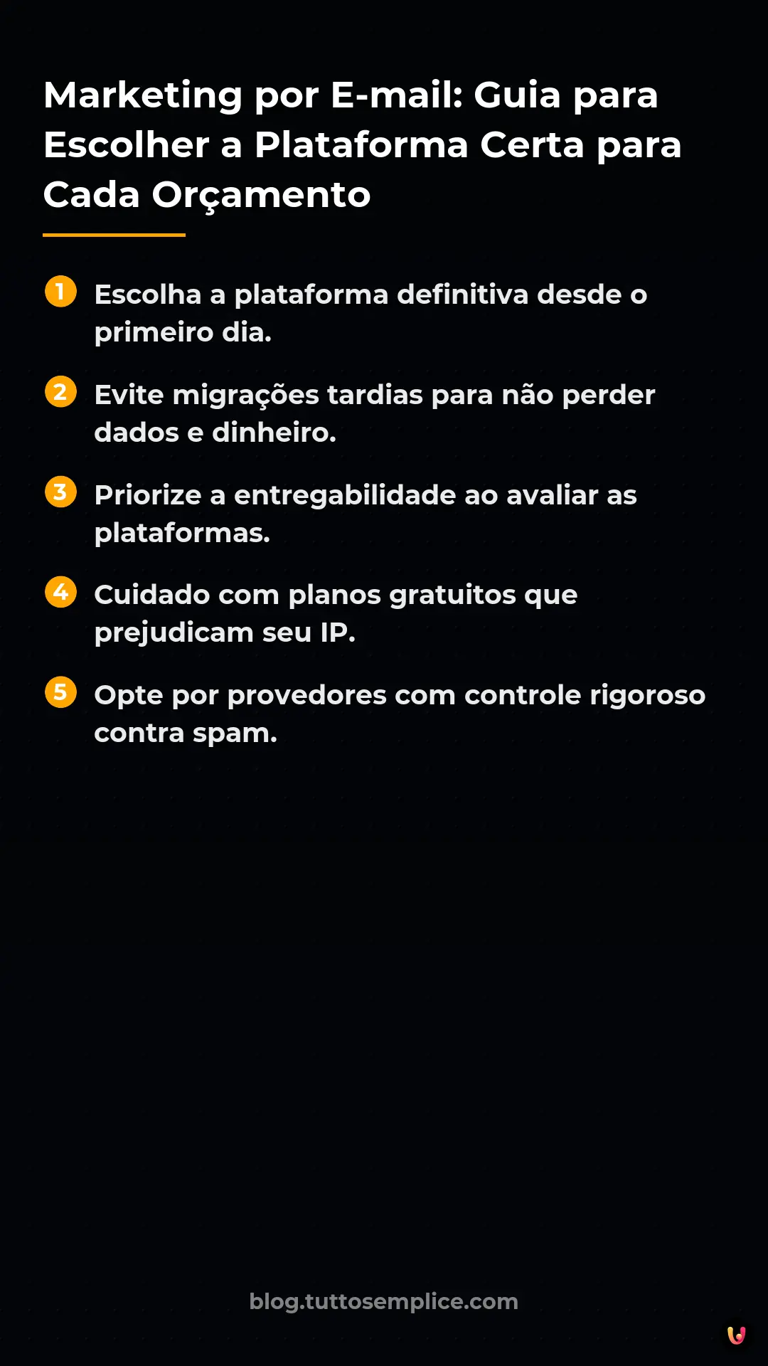 List: Marketing por E-mail: Guia para Escolher a Plataforma Certa para Cada Or&ccedil;amento